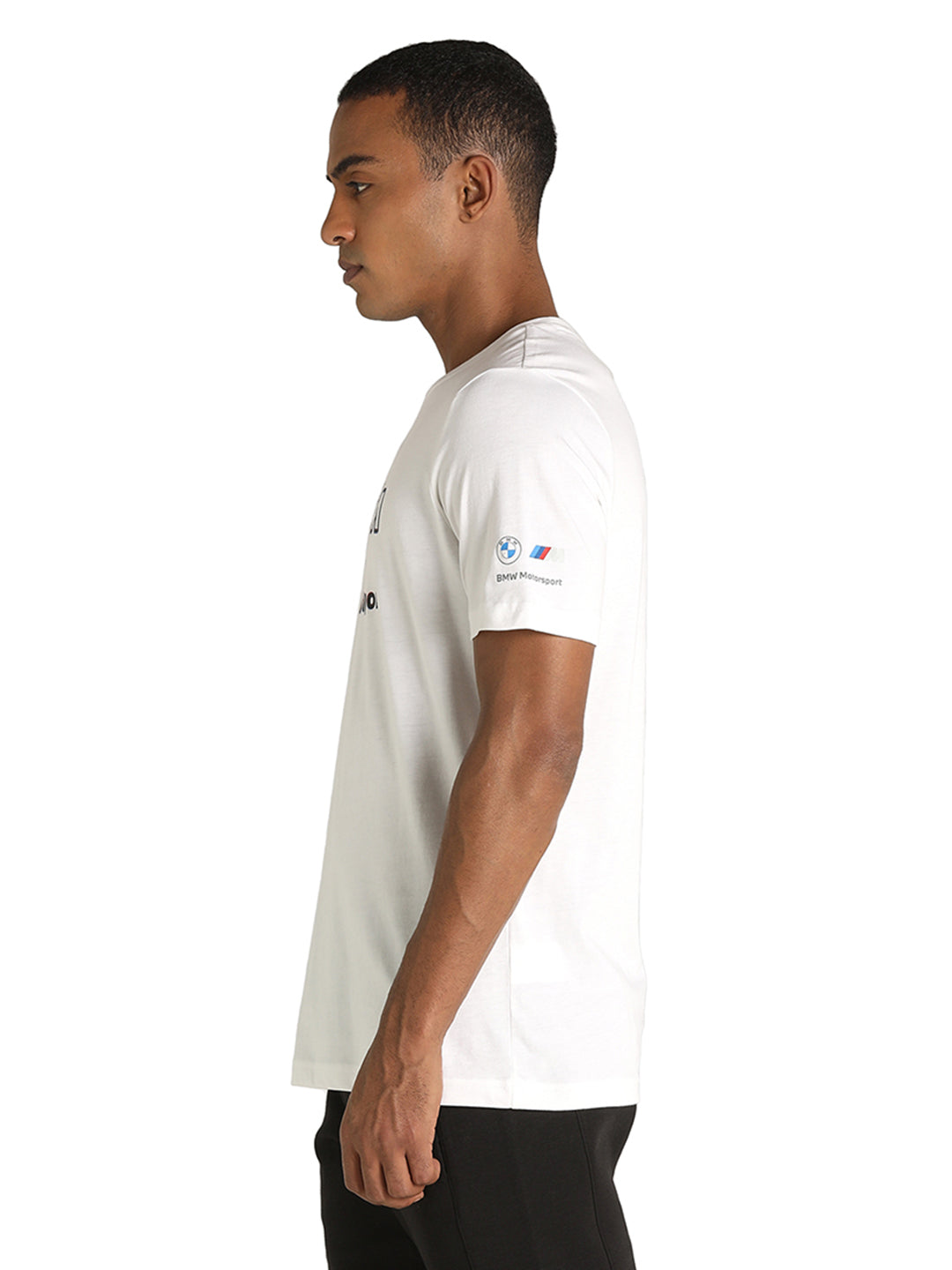Puma X BMW Men White BMW MMS Logo Printed Round Neck Half Sleeves T-Shirt (2)