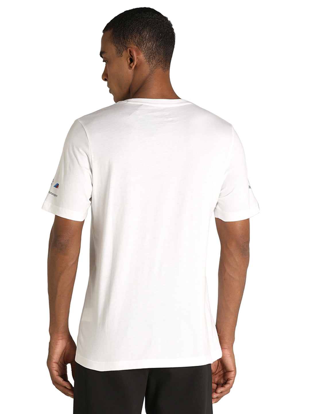 Puma X BMW Men White BMW MMS Logo Printed Round Neck Half Sleeves T-Shirt (4)