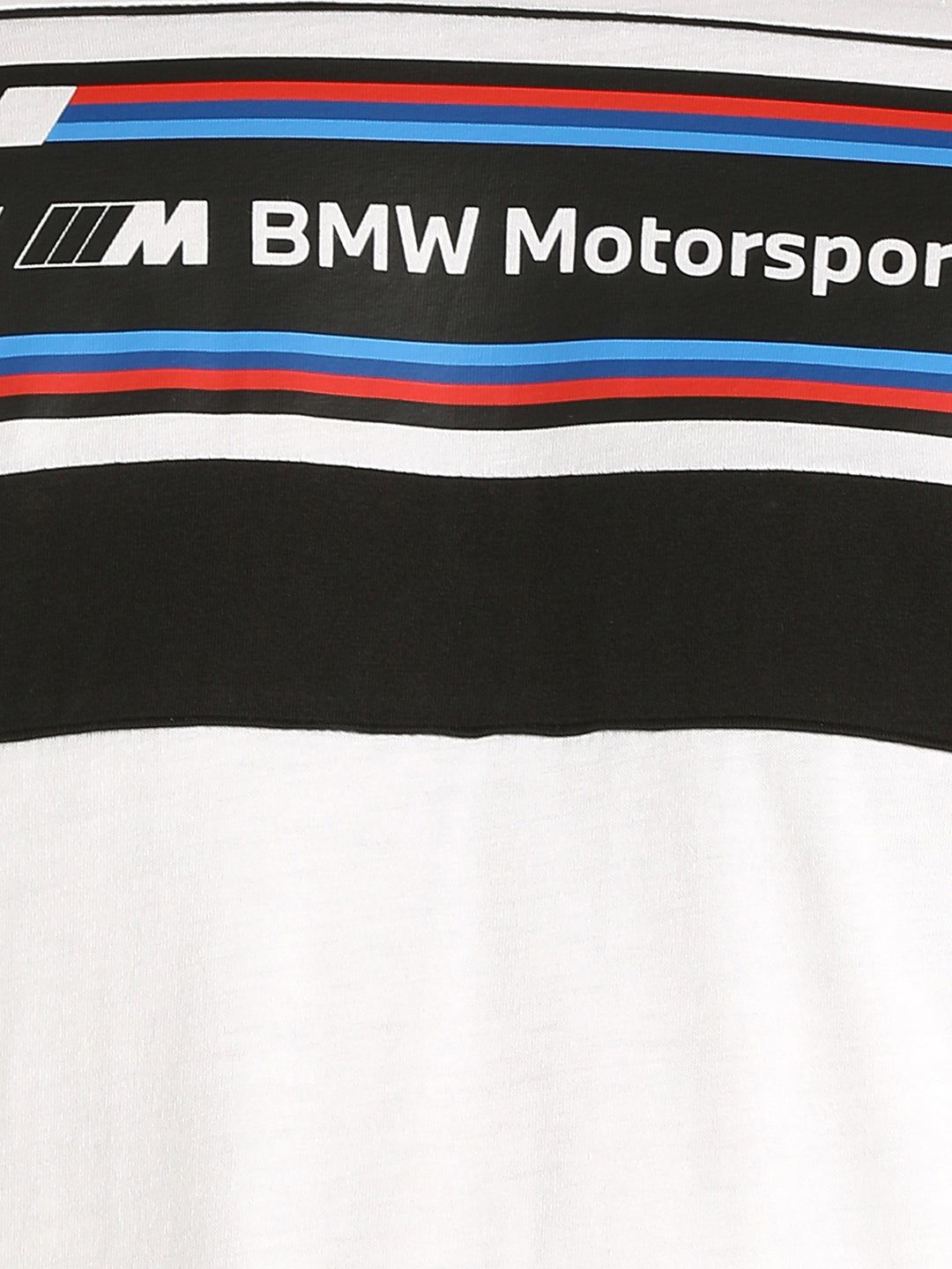 Puma X BMW Men White MMS SDS Brand Logo Printed Half Sleeves Round Neck T-Shirt (5)