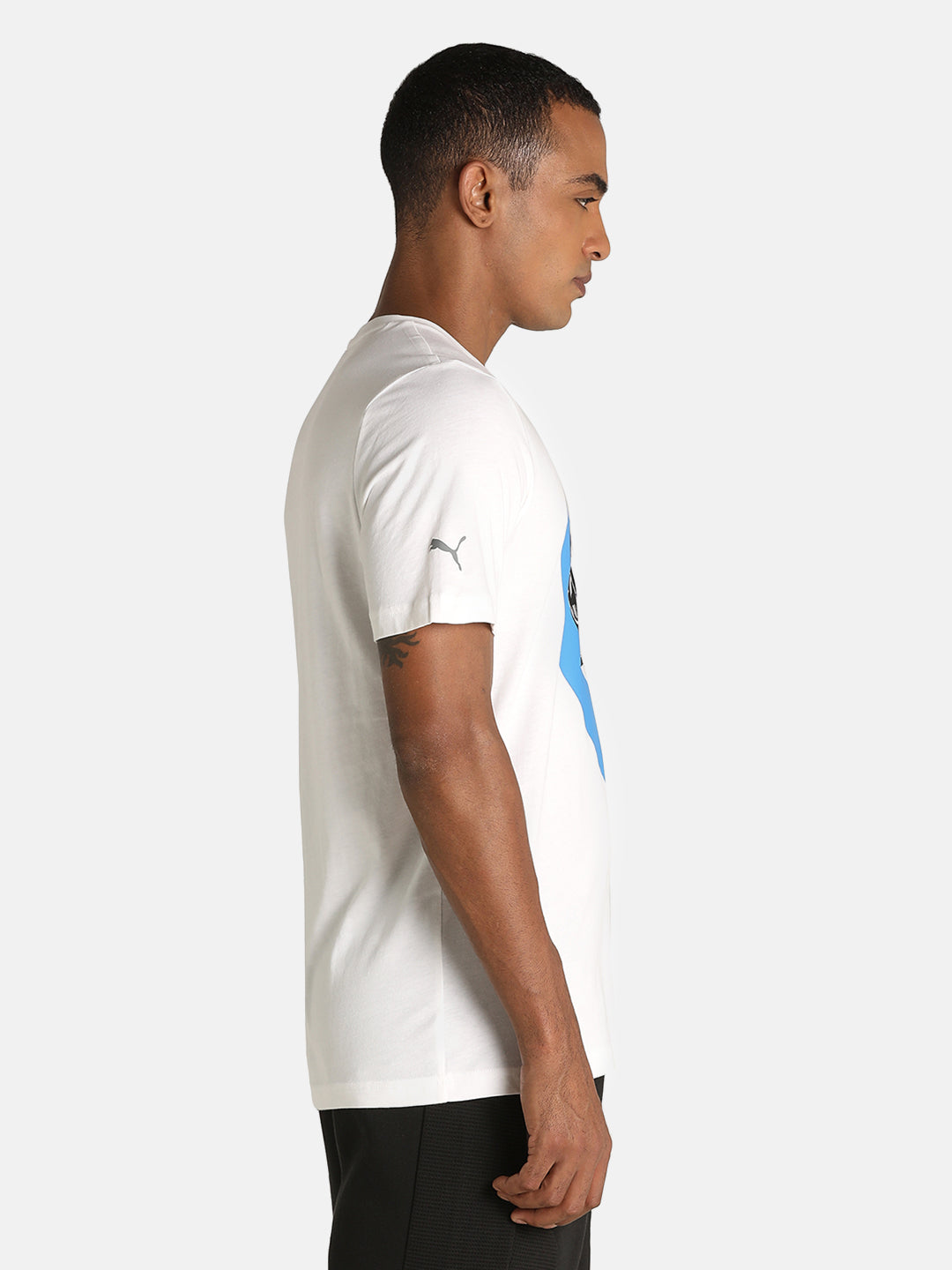 Puma X BMW Men White MMS Vintage Car Graphic Printed Half Sleeves Round Neck T-Shirt (4)