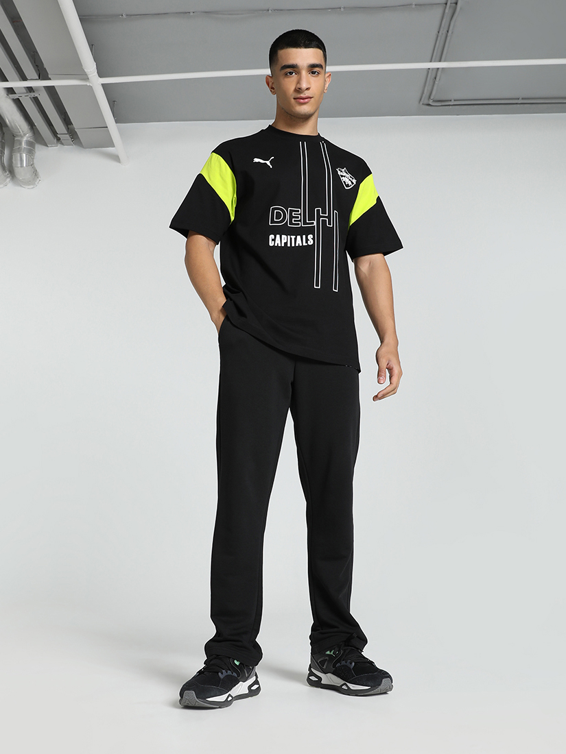Puma X DC Men Black and Green Graphic Printed Half Sleeves Round Neck Polyestyer T-Shirt (5)