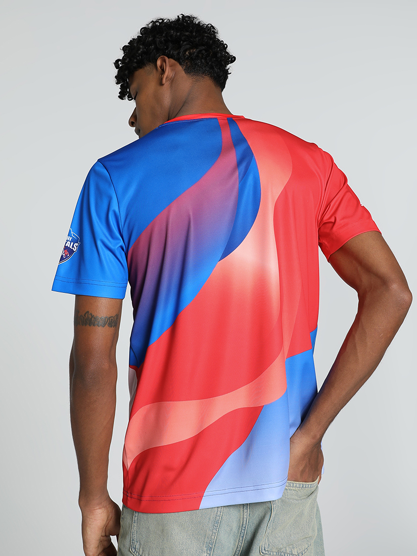 Puma X DC Men Blue and Red Graphic Printed Half Sleeves Round Neck Polyester T-Shirt (4)