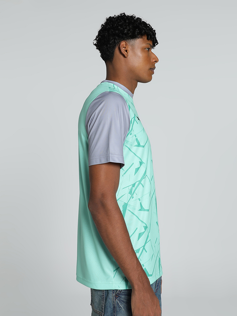 Puma X DC Men Green and Grey Graphic Printed Half Sleeves Round Neck Polyestyer T-Shirt (2)