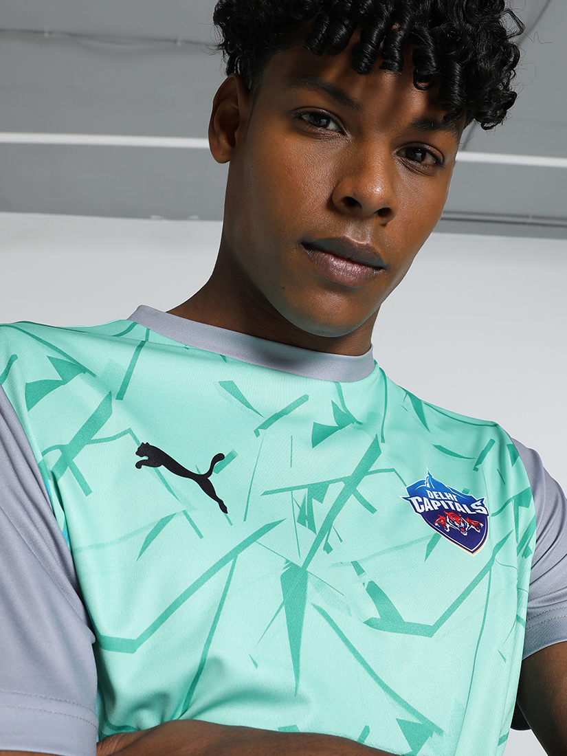 Puma X DC Men Green and Grey Graphic Printed Half Sleeves Round Neck Polyestyer T-Shirt (3)