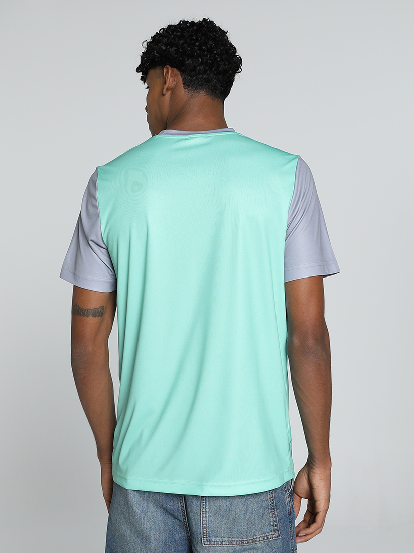 Puma X DC Men Green and Grey Graphic Printed Half Sleeves Round Neck Polyestyer T-Shirt (4)