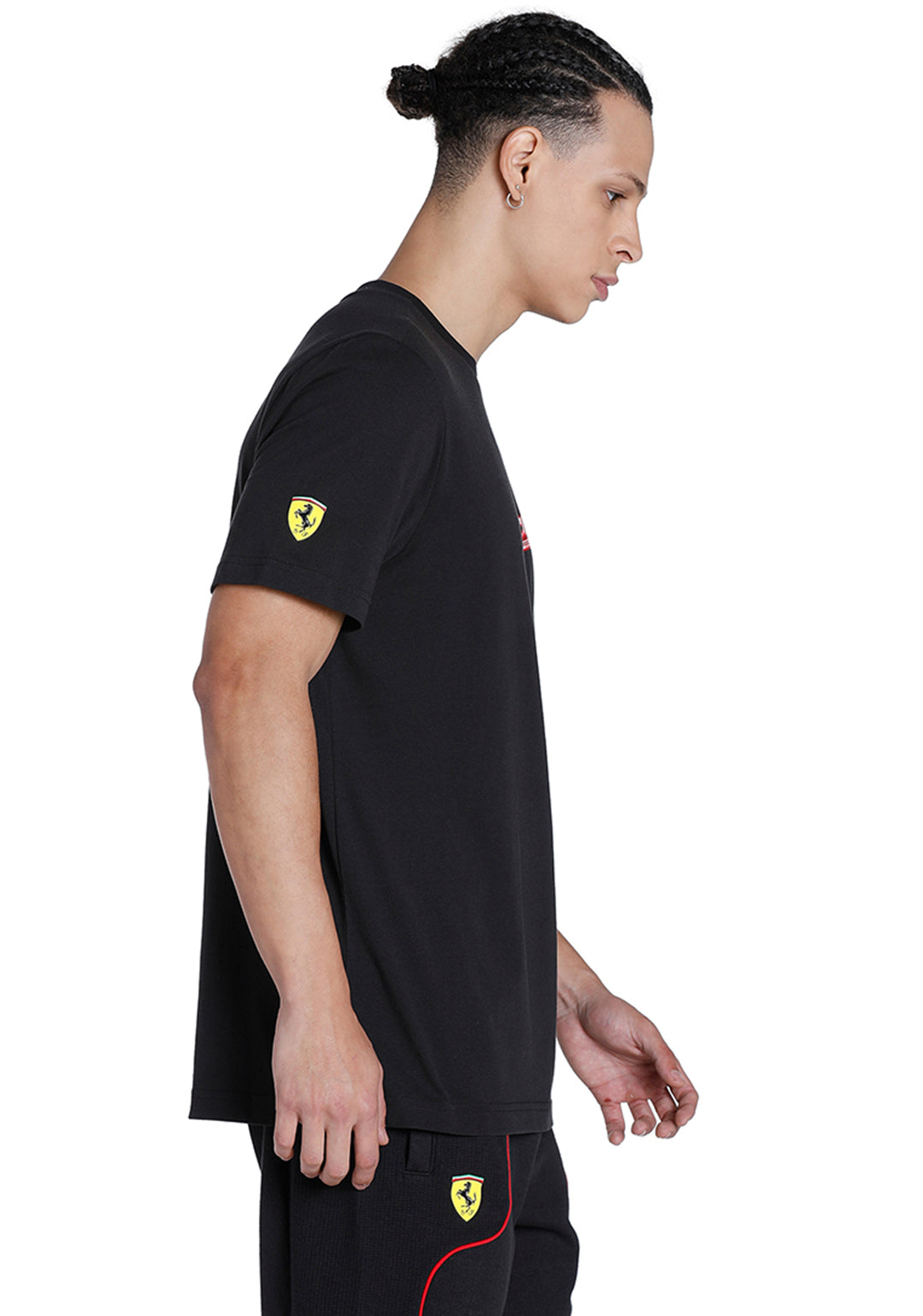 Puma X Ferrari Men Black Ferrari Race Graphic T-Shirt (4)