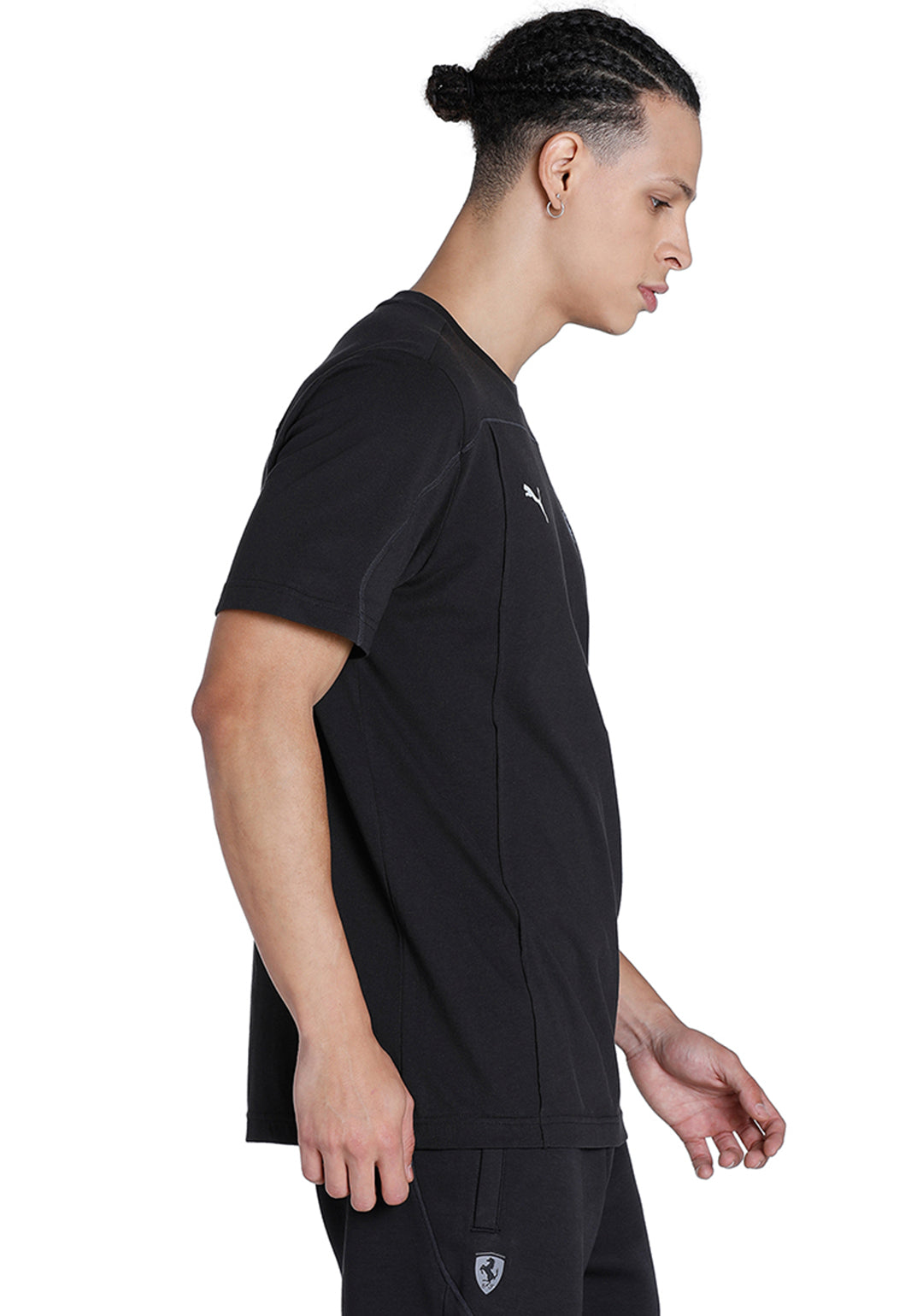 Puma X Ferrari Men Black Ferrari Style T-Shirt (4)
