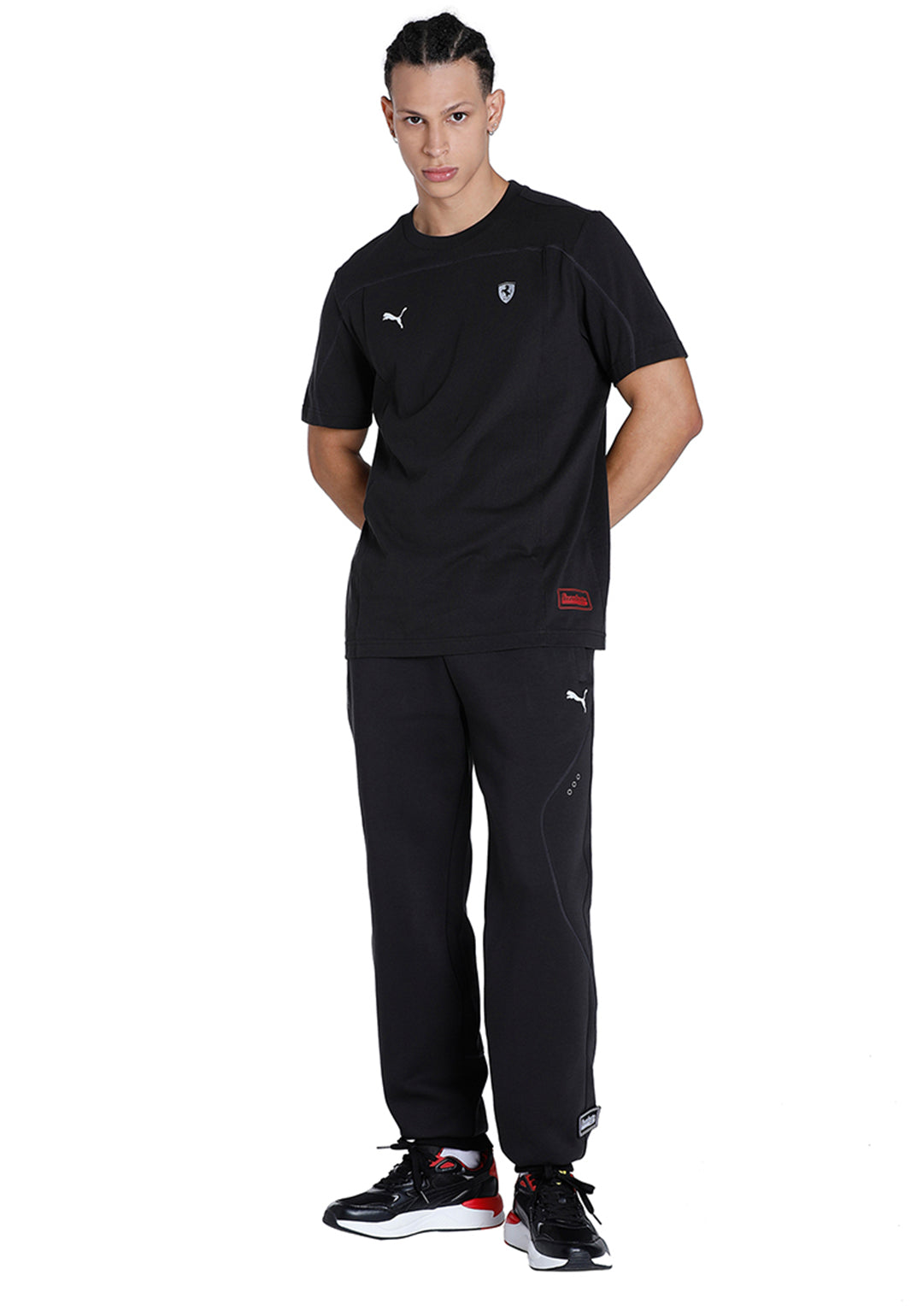 Puma X Ferrari Men Black Ferrari Style T-Shirt (5)