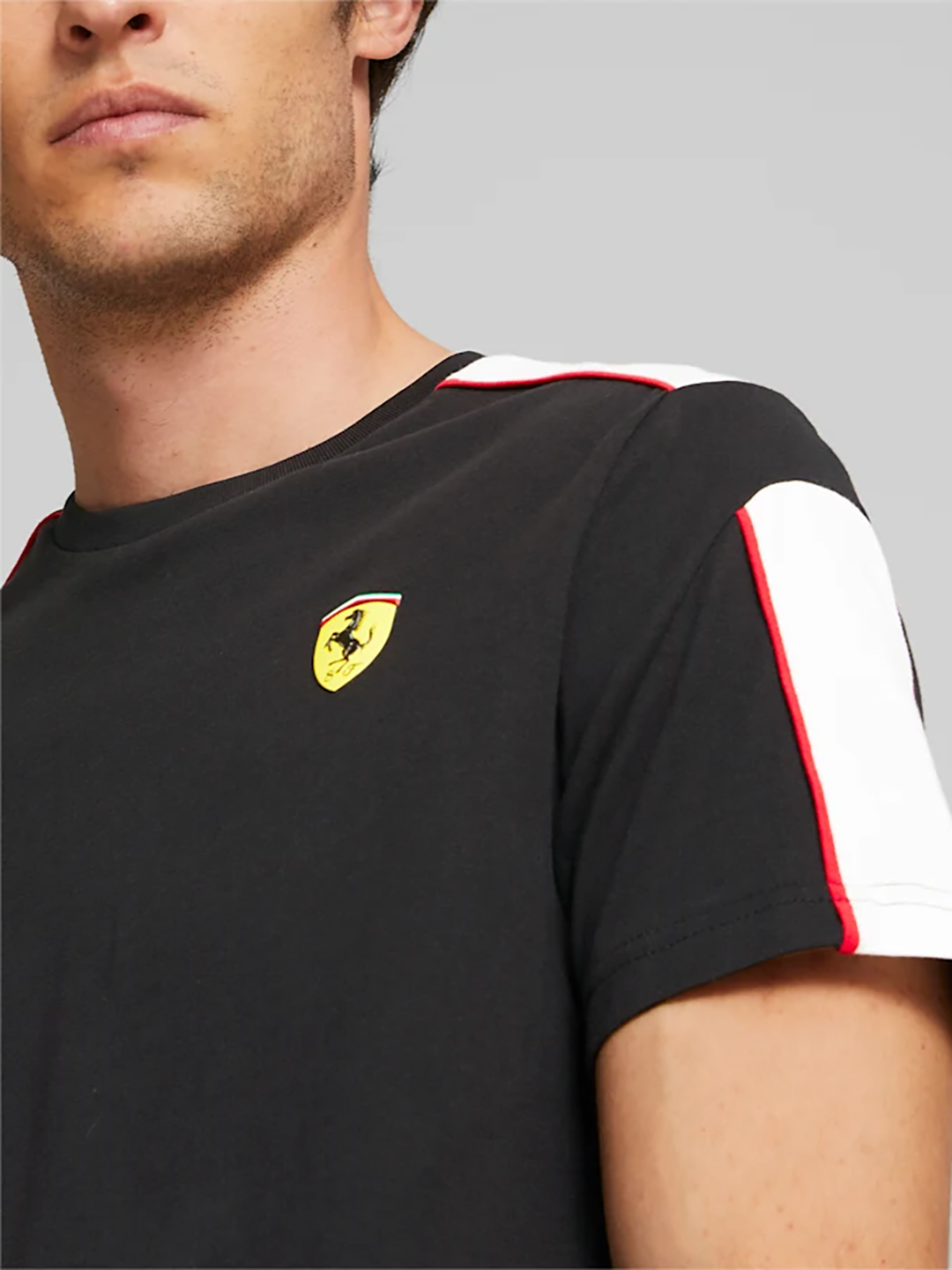 Puma X Ferrari Men Black Scuderia Ferrari Race MT7 T-Shirt (5)