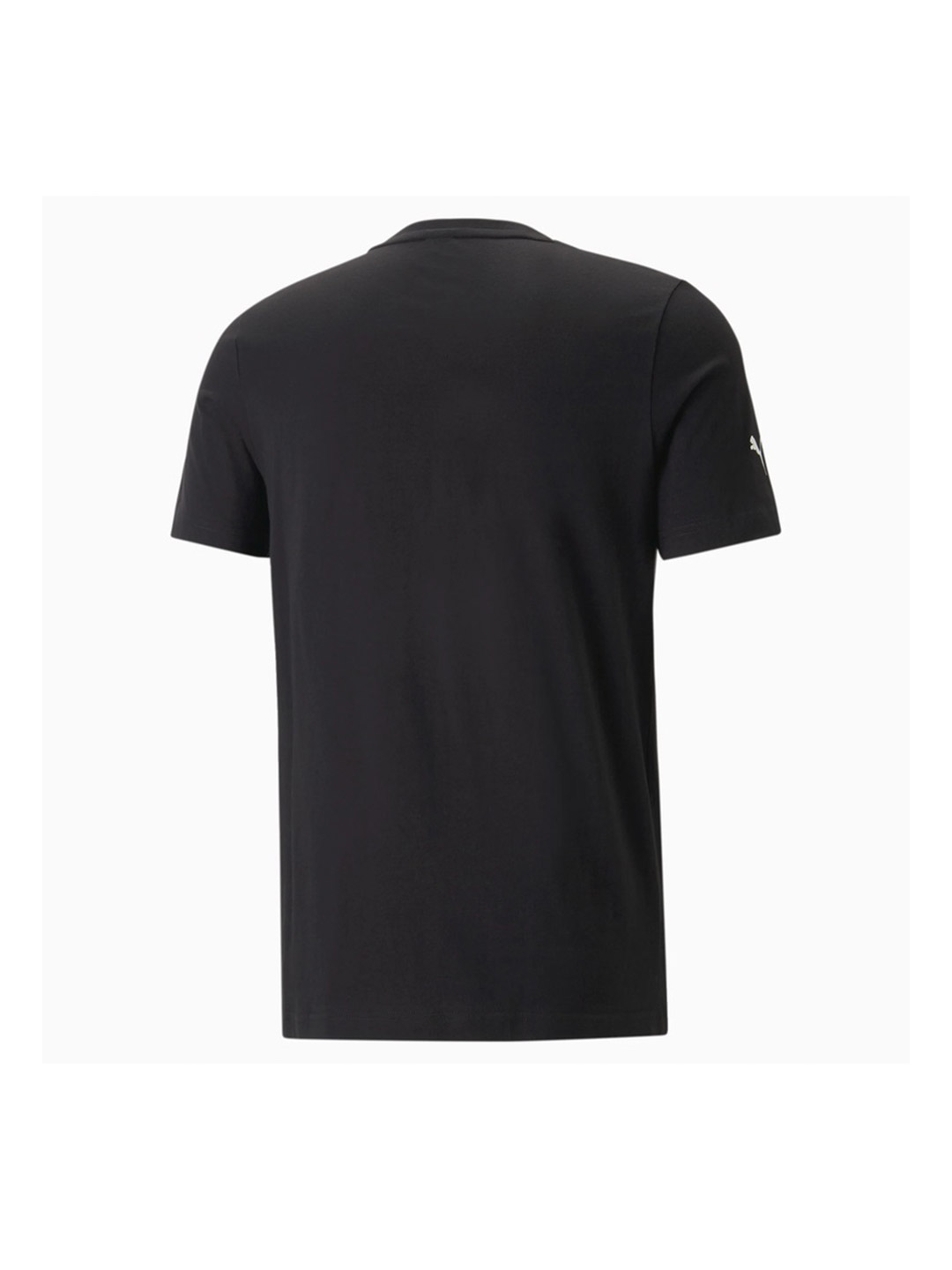 Puma X Ferrari Men Black & White Ferrari Race Big Shield Printed T-Shirt (2)