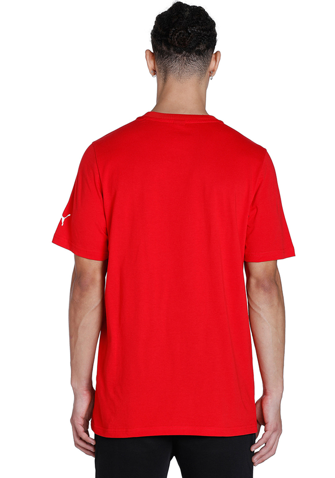 Puma X Ferrari Men Red Ferrari Race Big Shield Colored T-Shirt (3)