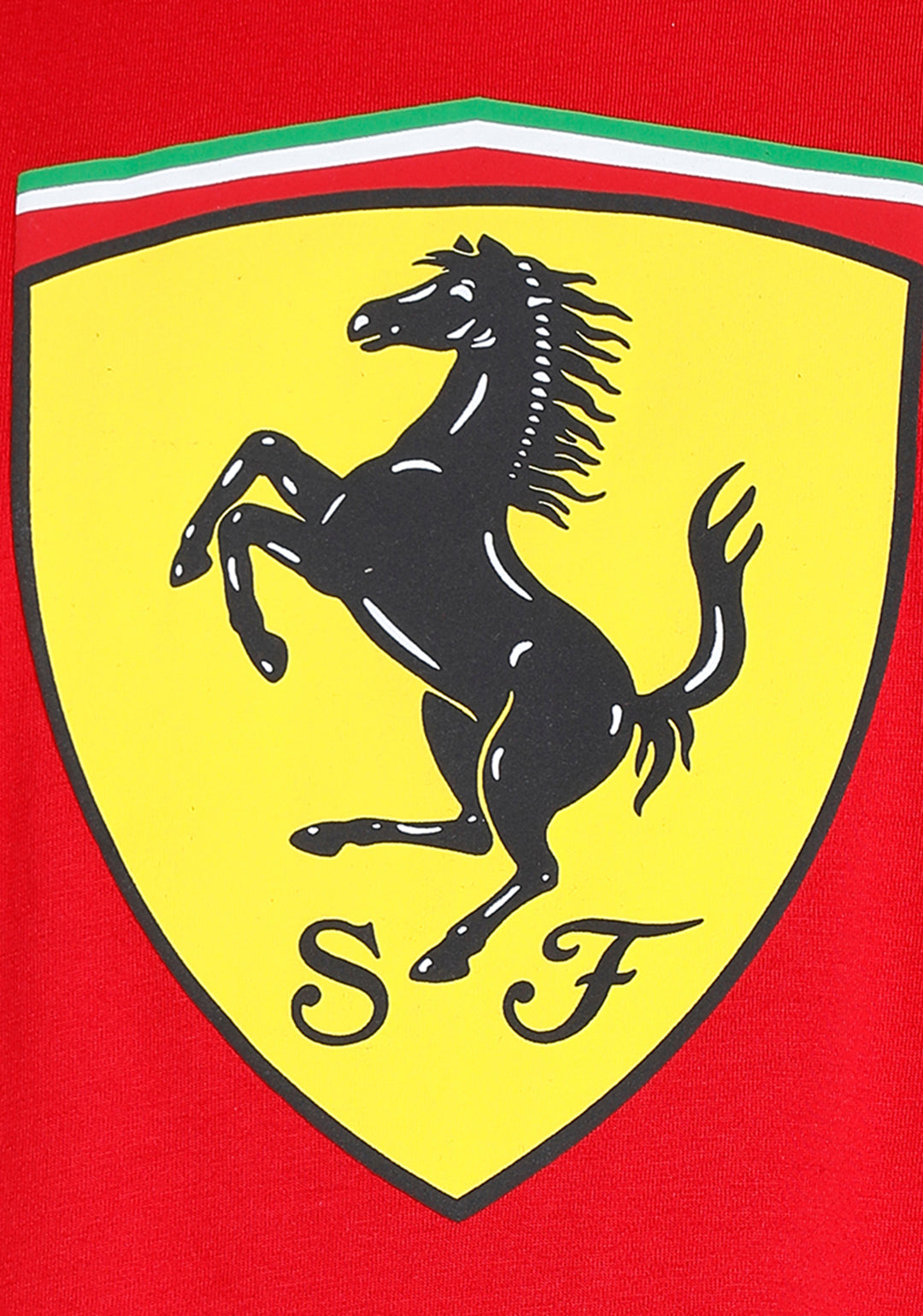 Puma X Ferrari Men Red Ferrari Race Big Shield Colored T-Shirt (5)
