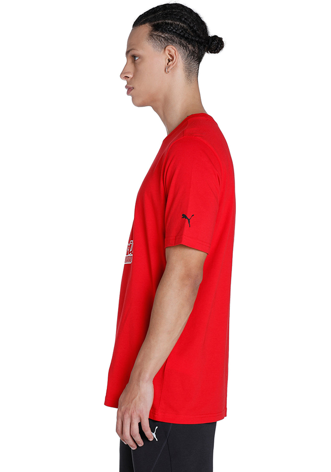Puma X Ferrari Men Red Ferrari race Big Shield Heritage T-Shirt (2)