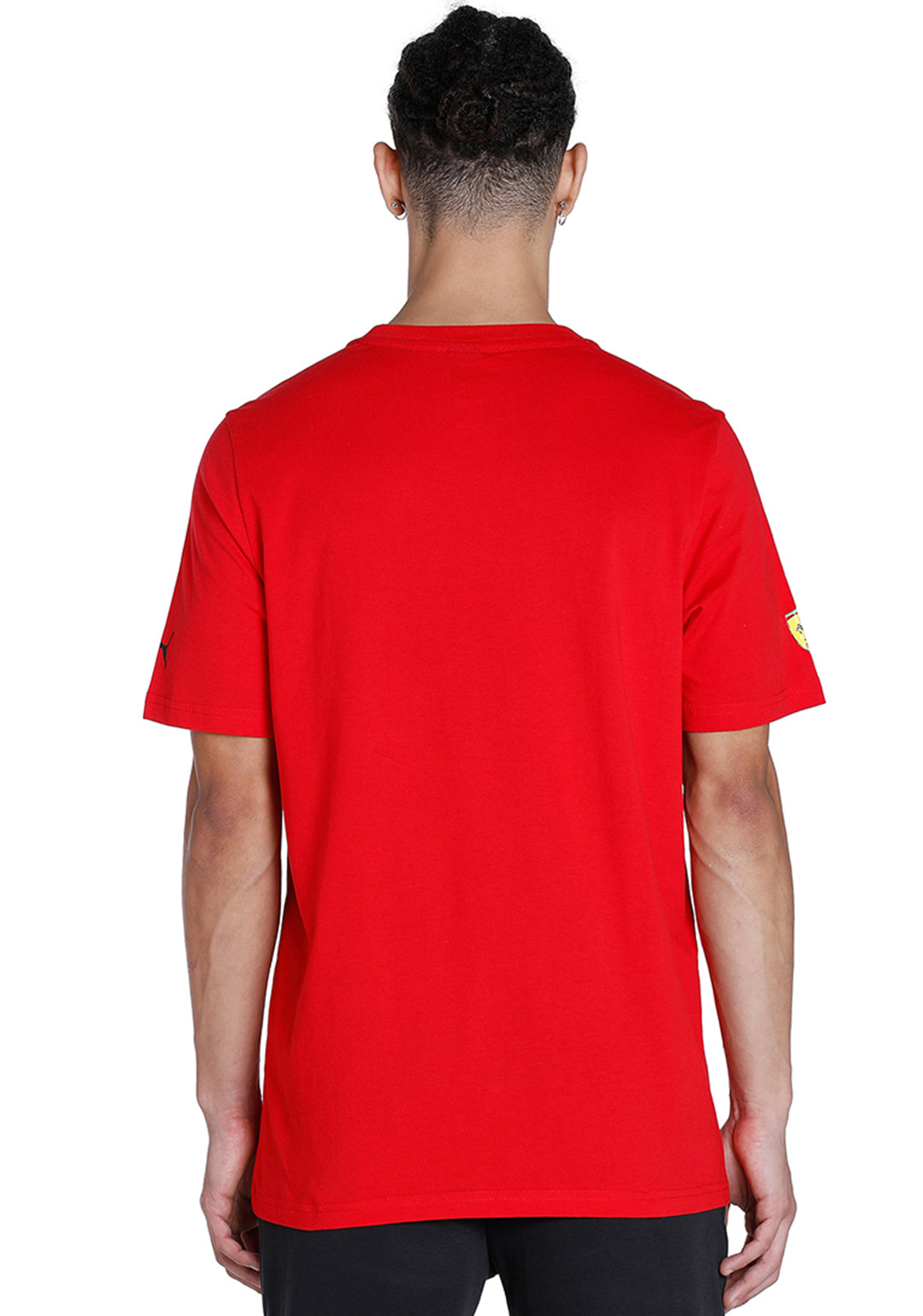 Puma X Ferrari Men Red Ferrari race Big Shield Heritage T-Shirt (3)