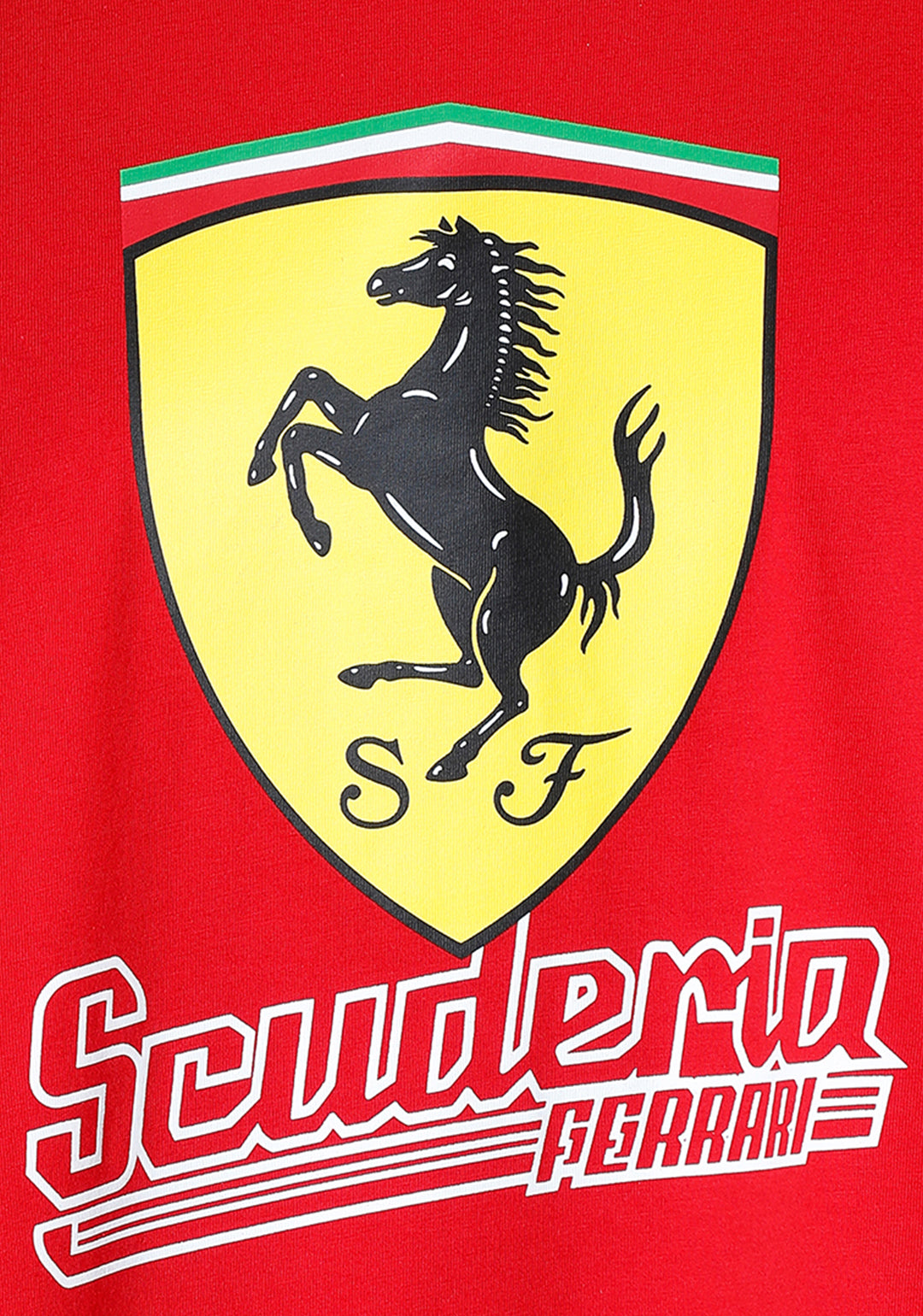 Puma X Ferrari Men Red Ferrari race Big Shield Heritage T-Shirt (6)