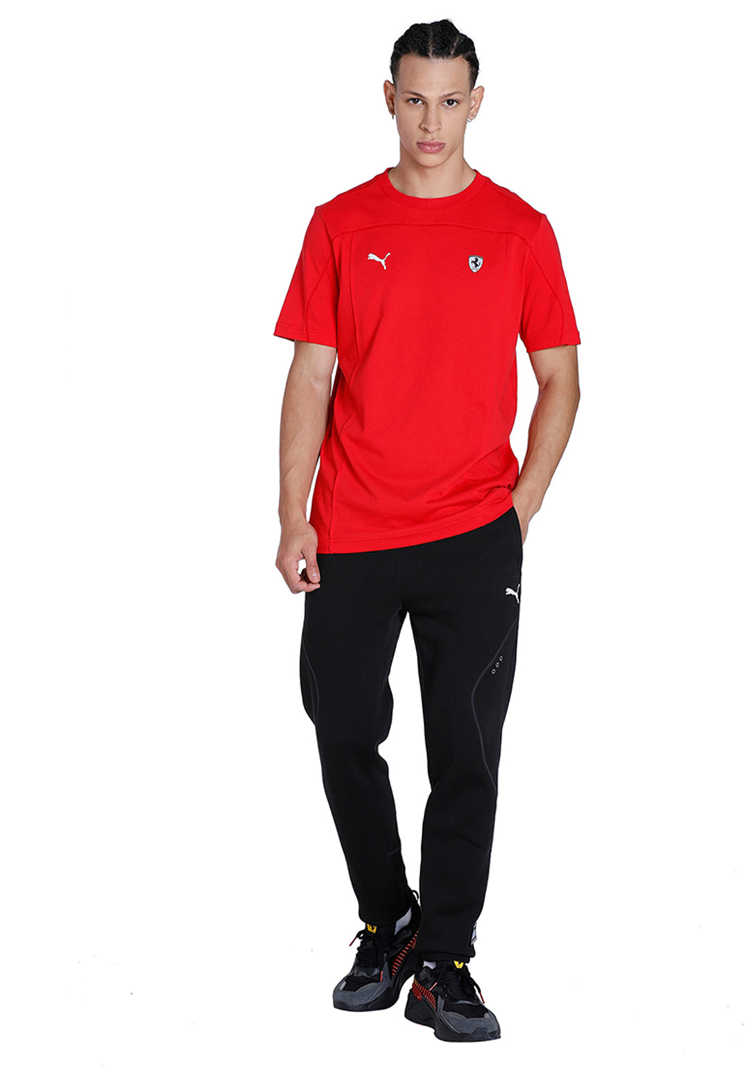 Puma X Ferrari Men Red Ferrari Style T-Shirt (5)