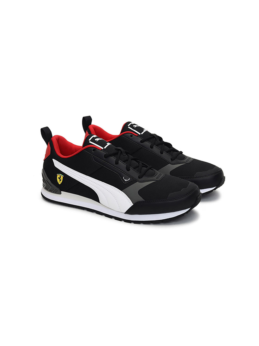 Puma X Ferrari PUMA Ferrari Track Racer Black and White Shoes (1)