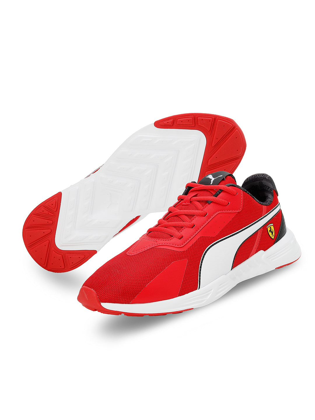 Puma X Ferrari Unisex Red and White Ferrari Tiburion Sports Shoes (6)