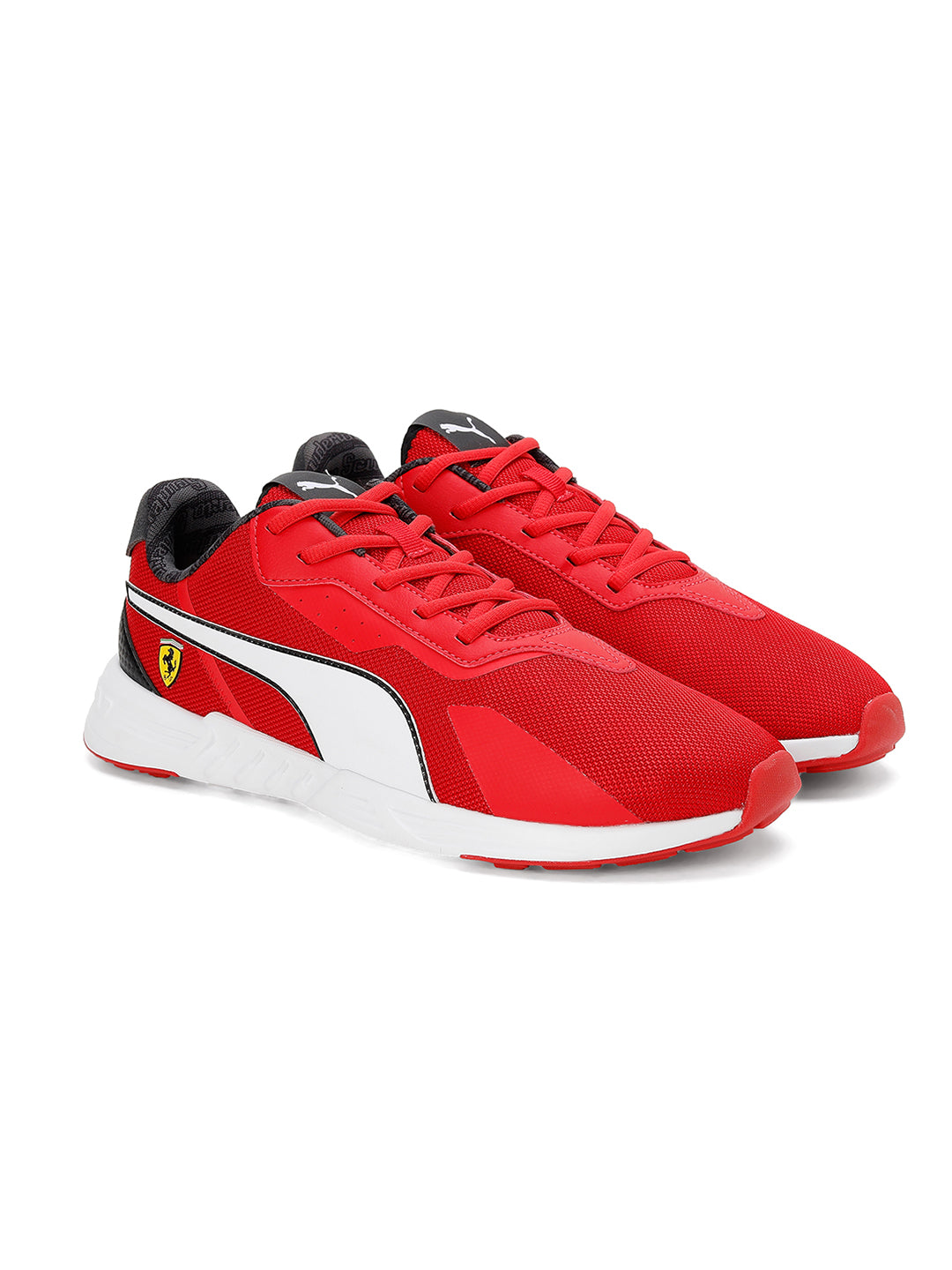 Puma X Ferrari Unisex Red and White Ferrari Tiburion Sports Shoes (1)