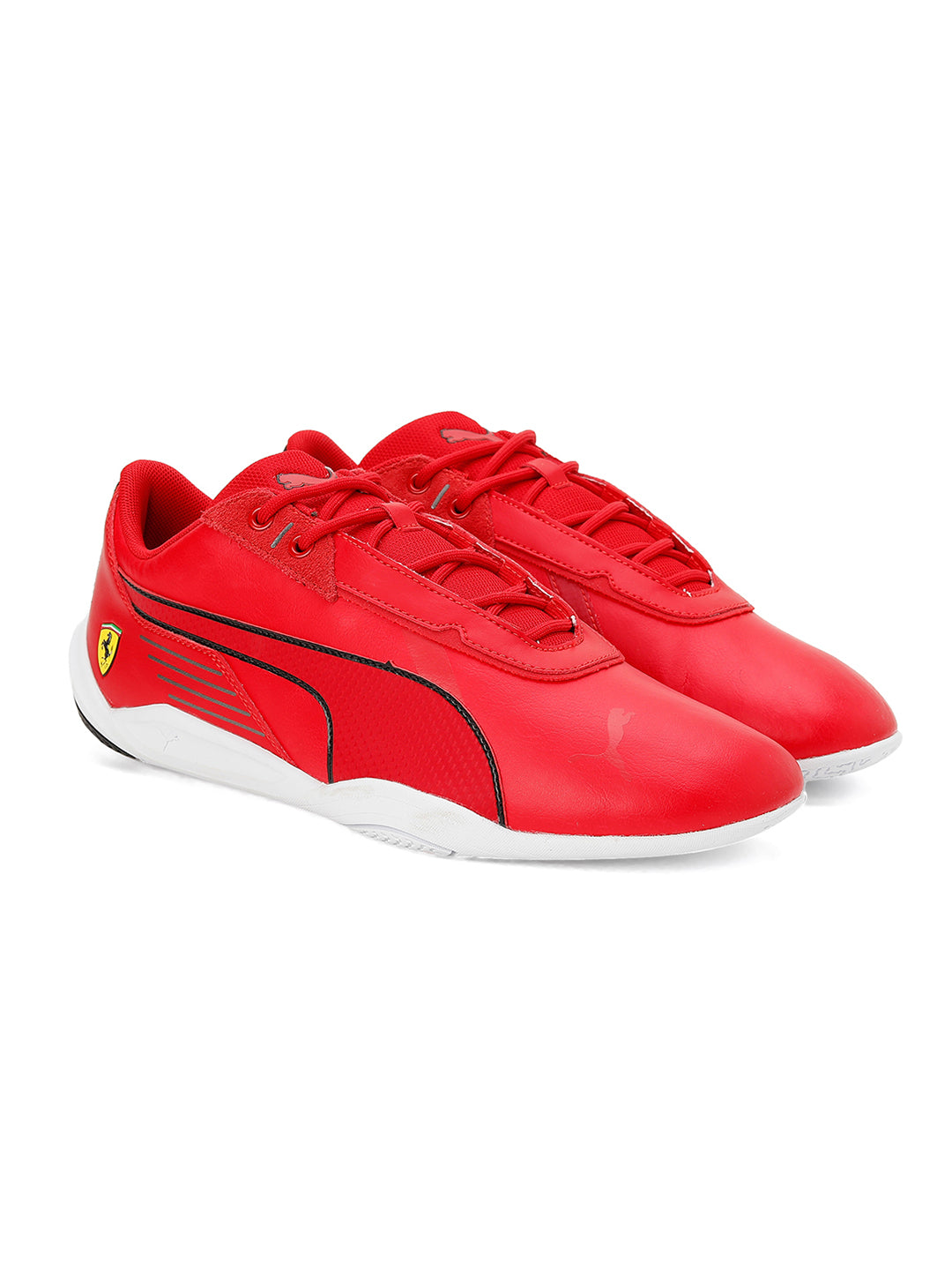 Puma X Ferrari Unisex White and Red Ferrari R-Cat Machina Sports Shoes (1)