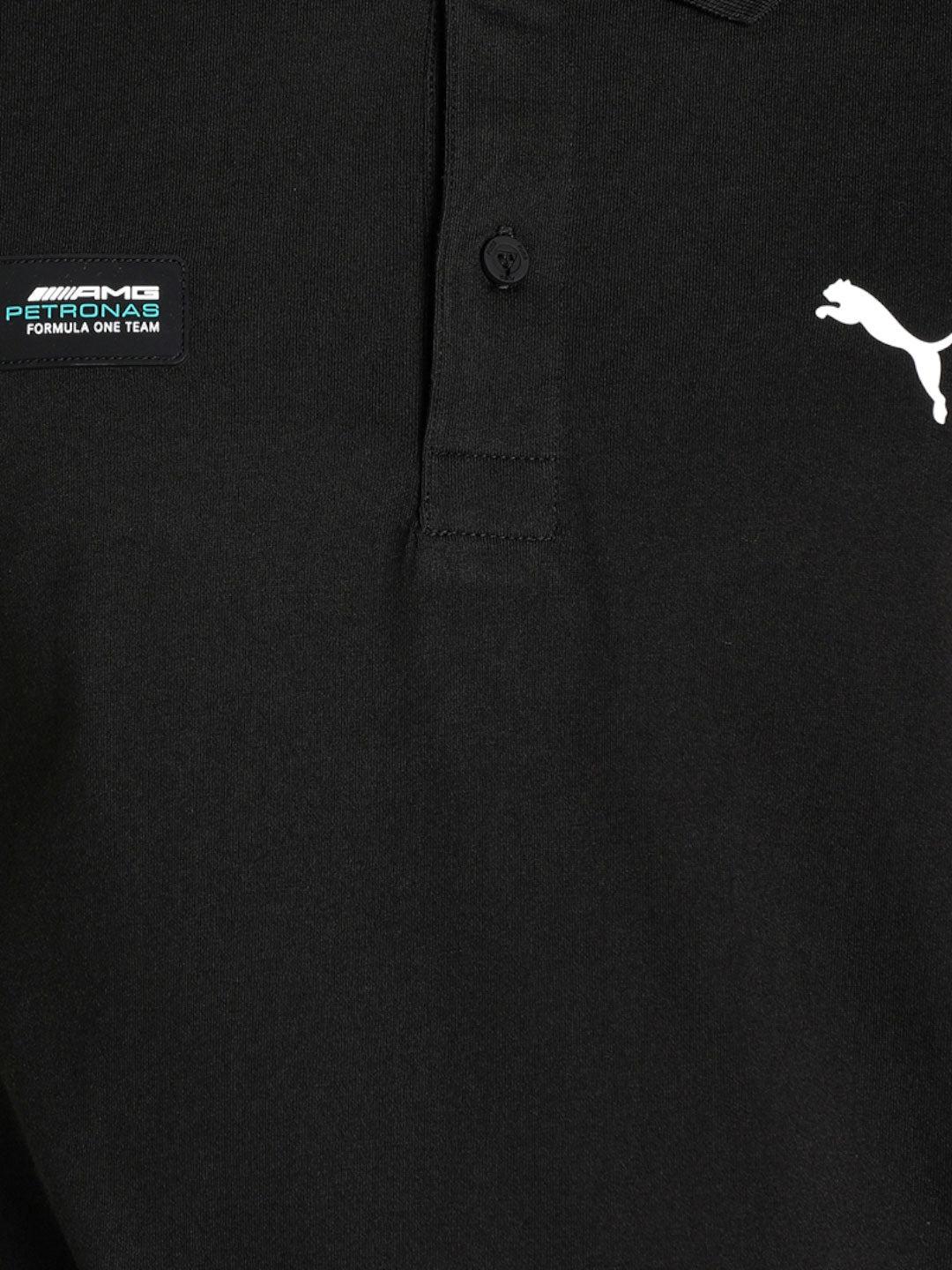 Puma x Mercedes Men Black Solid MAPF1 ESS Half Sleeves Polo Neck T-Shirt (5)