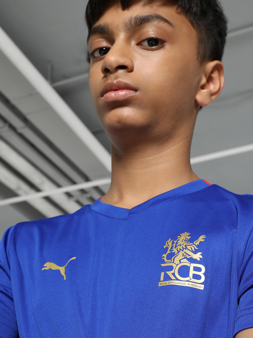 Puma X RCB Kids Official Takedown Jersey 2024 (3)
