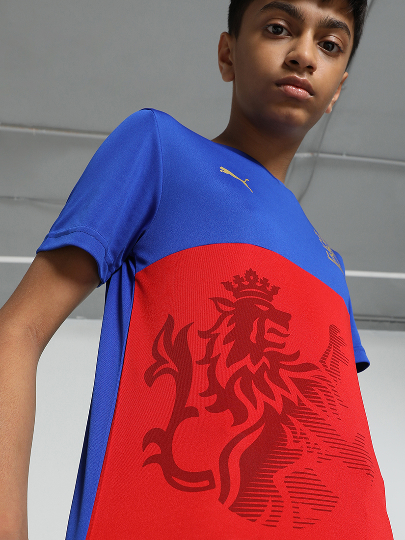 Puma X RCB Kids Official Takedown Jersey 2024 (6)
