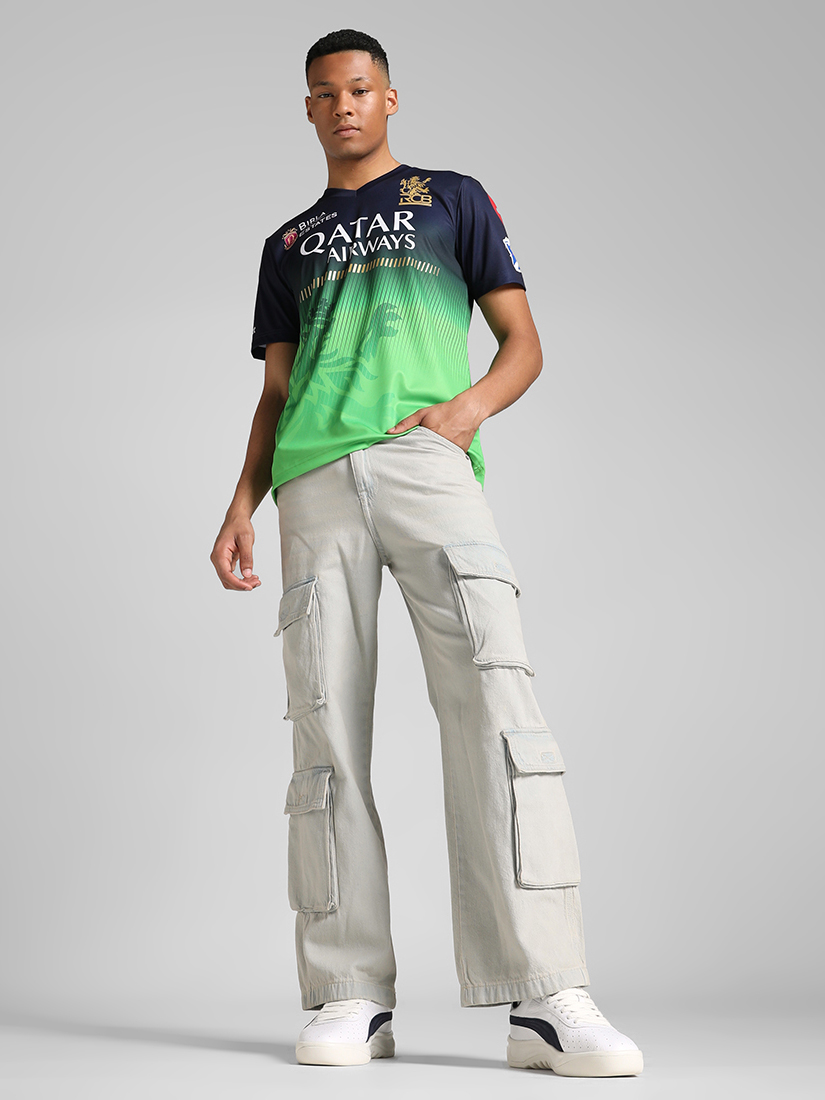 Puma X RCB Men's Official Navy/Green Replica Jersey 2025 (5)