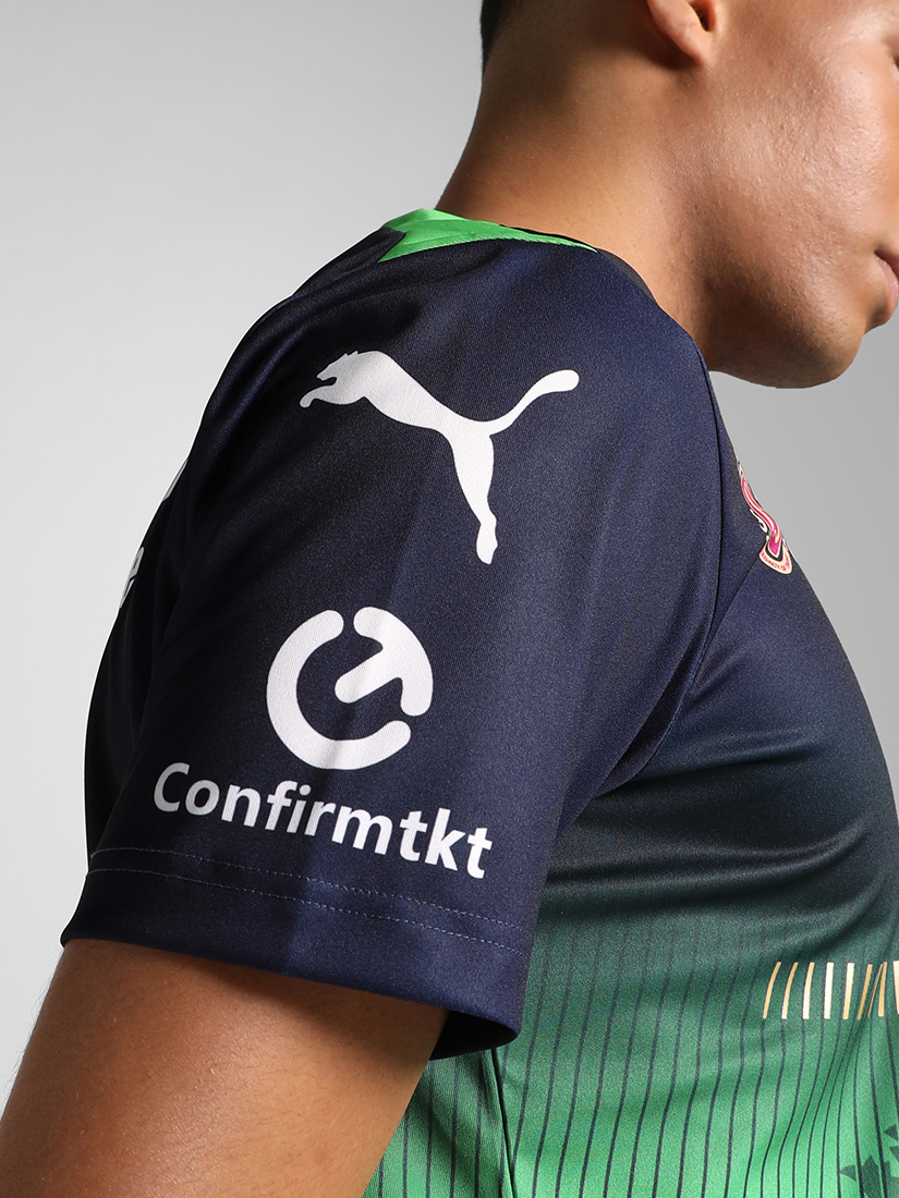 Puma X RCB Men's Official Navy/Green Replica Jersey 2025 (8)
