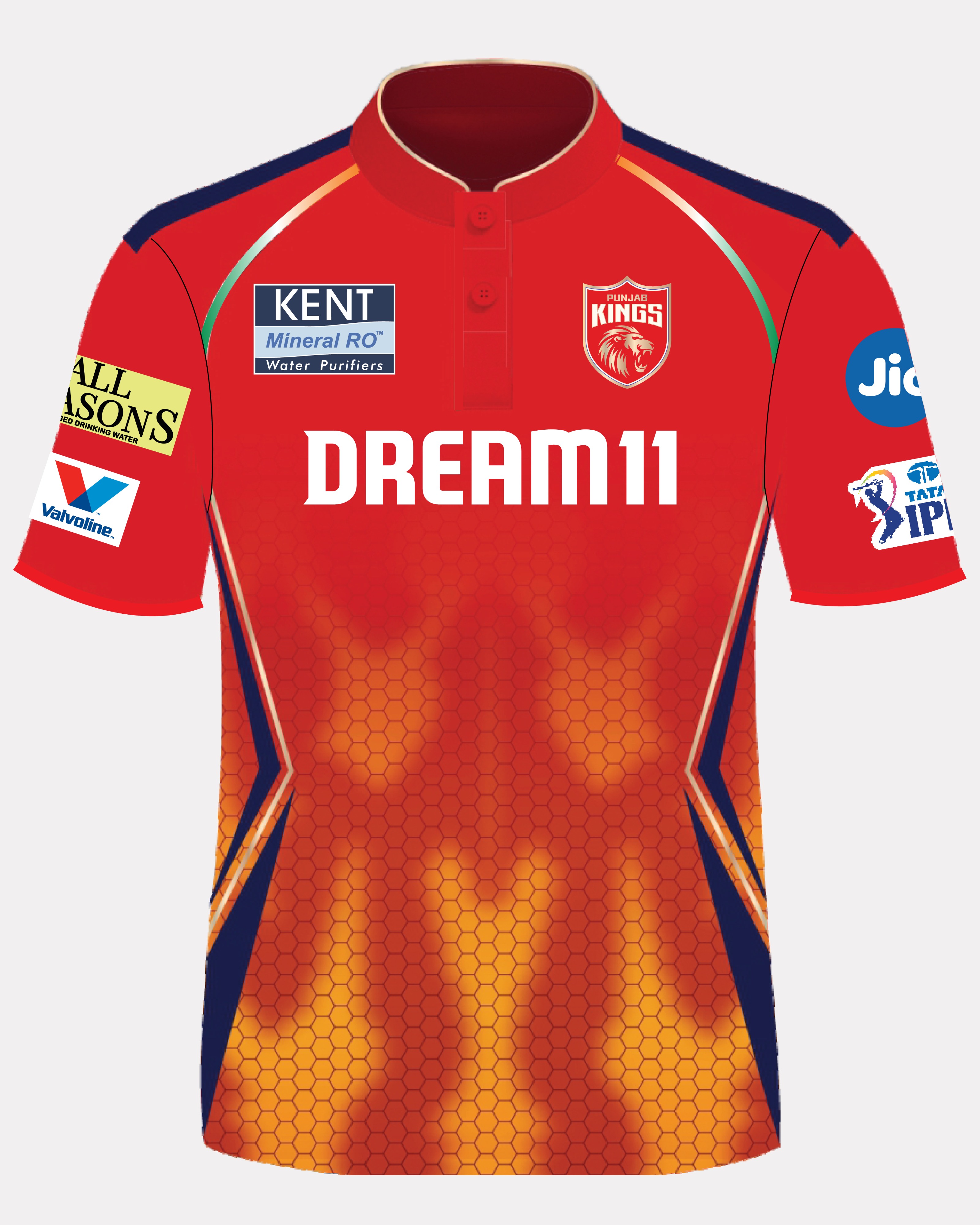 Punjab Kings Official Kids Fan Jersey - Bas Jeetna Hai (2)