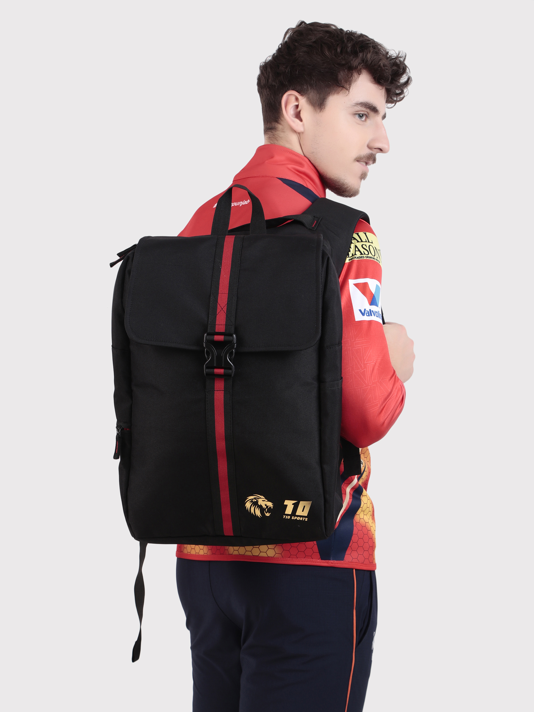 Punjab Kings Black 28 Litres Matty Backpack