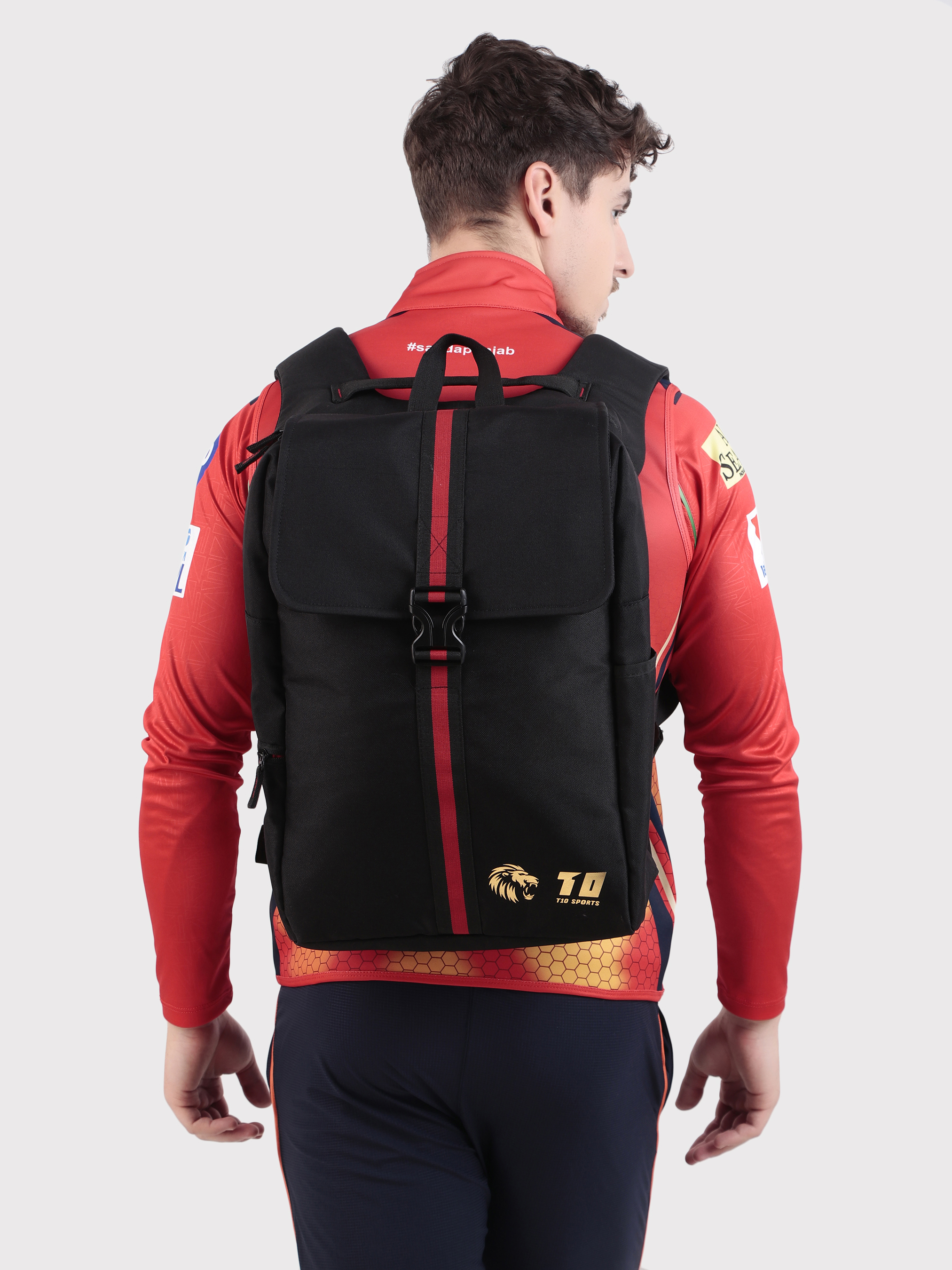 Punjab Kings Black 28 Litres Matty Backpack (2)