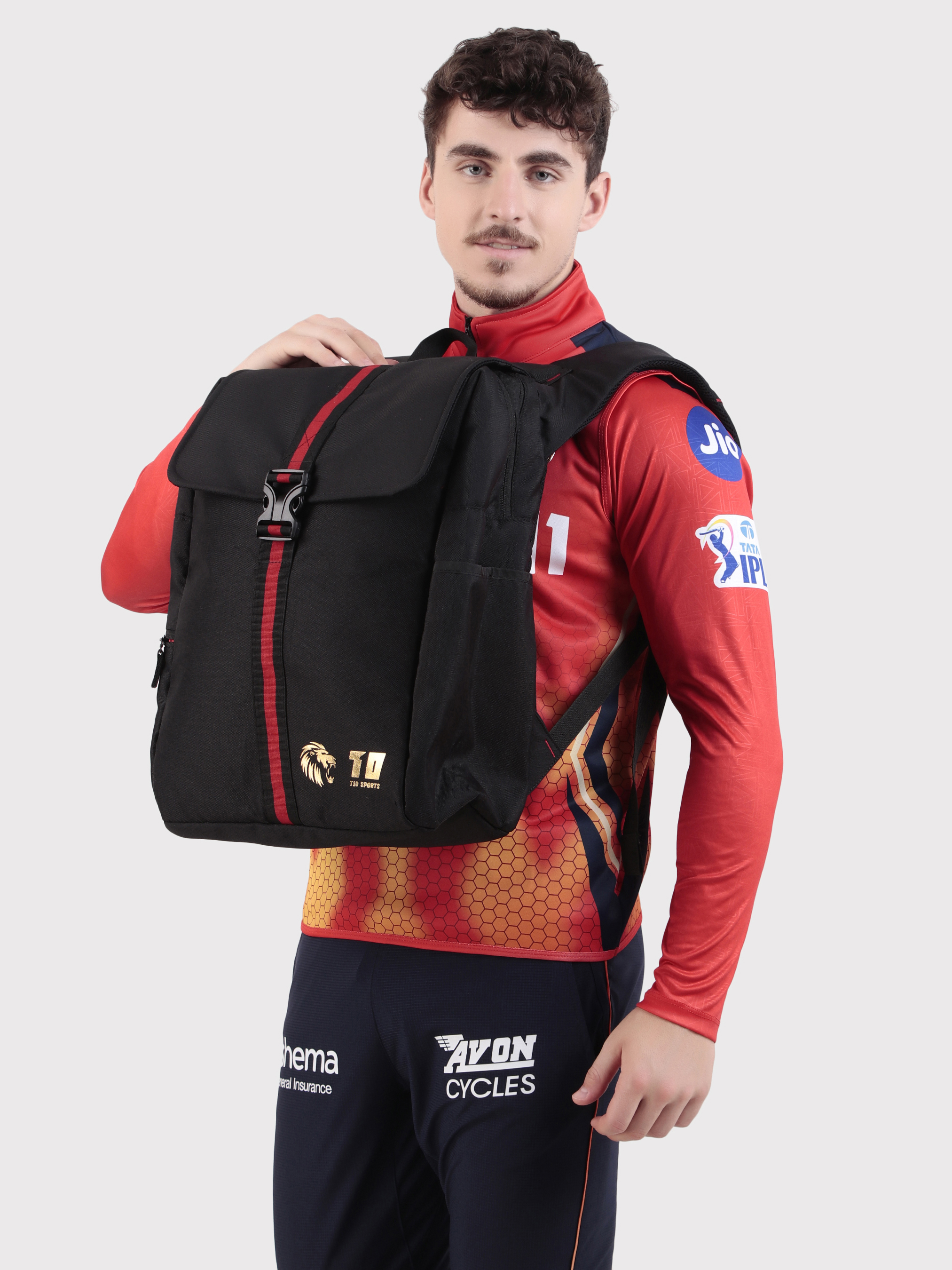 Punjab Kings Black 28 Litres Matty Backpack (3)
