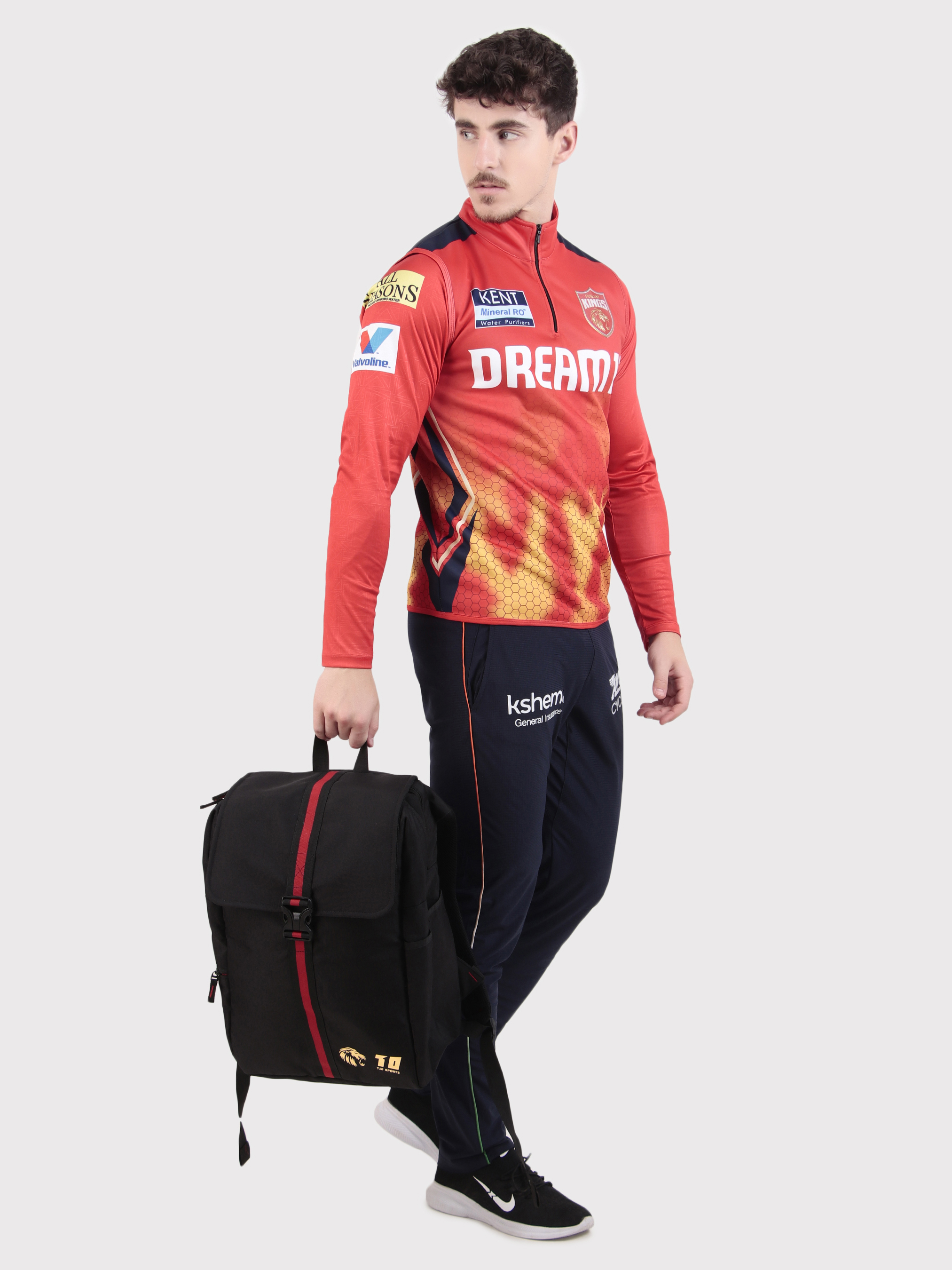 Punjab Kings Black 28 Litres Matty Backpack (5)