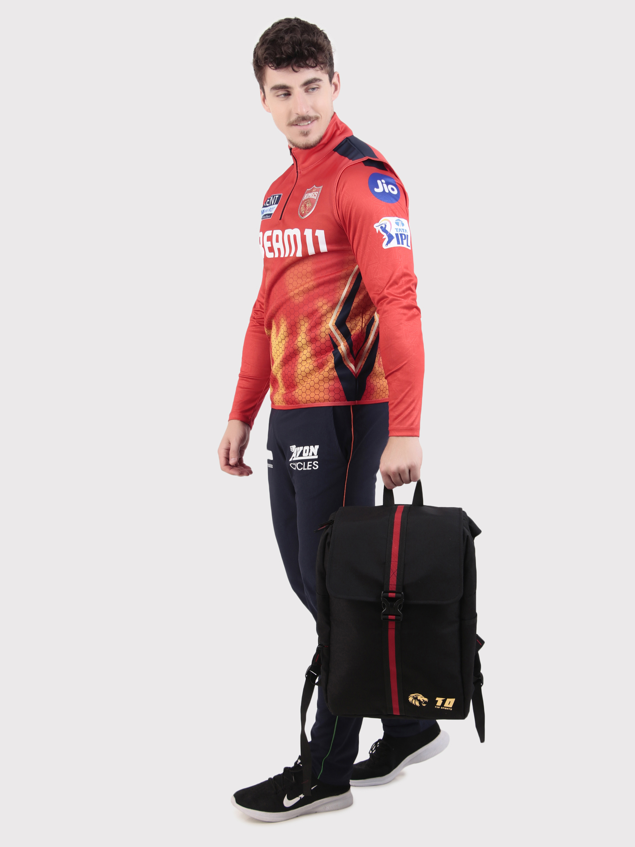 Punjab Kings Black 28 Litres Matty Backpack (6)