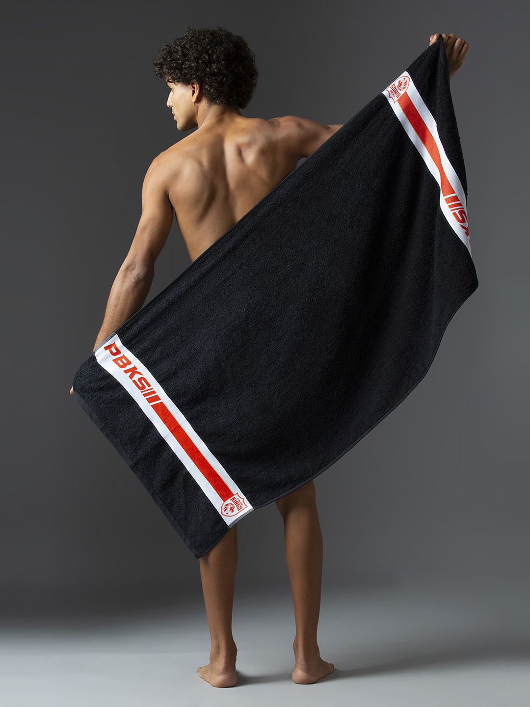 Punjab Kings Bath Towel, Premium 100% Cotton Terry Towels, Extra Soft Feel, Super Absorbent, Full Size - 70 cm X 140 cm, (13)