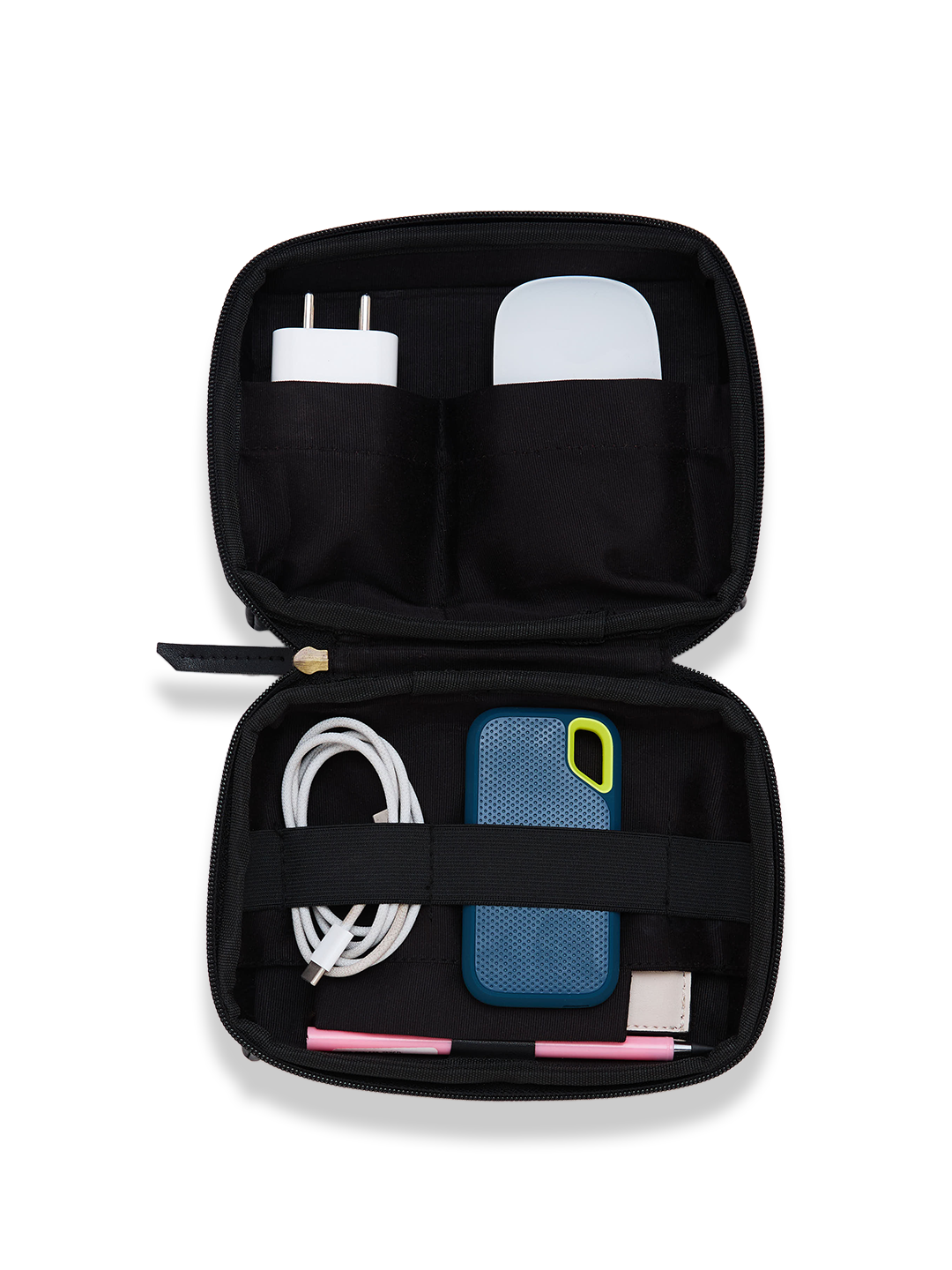 Punjab Kings Portable Pouch for Electronics, Accessories, USB Cables, Power Bank, Gadget Organizer Bag with Multi Compar (2)