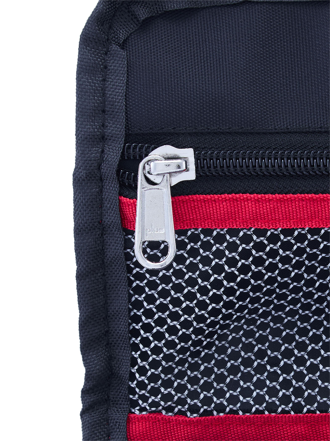 Punjab Kings Travel Organizer For Shaving Kit and Cosmetics Toiletry Kit Bag with Large Storage Compartments (Black/Red) (10)