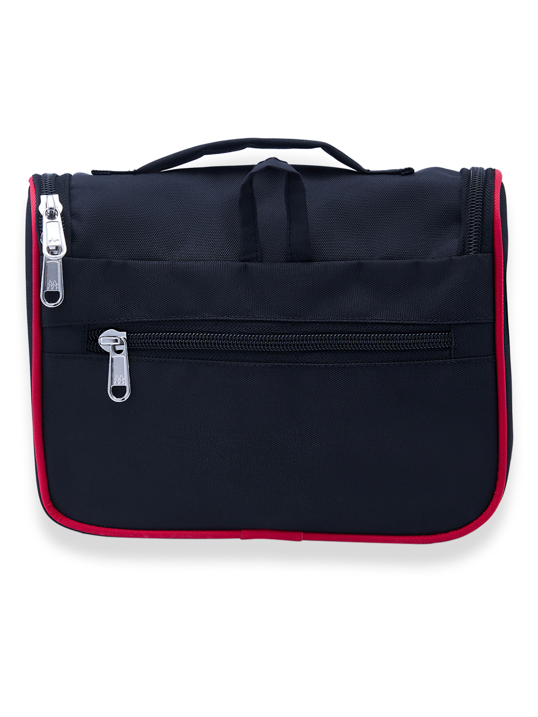 Punjab Kings Travel Organizer For Shaving Kit and Cosmetics Toiletry Kit Bag with Large Storage Compartments (Black/Red) (11)