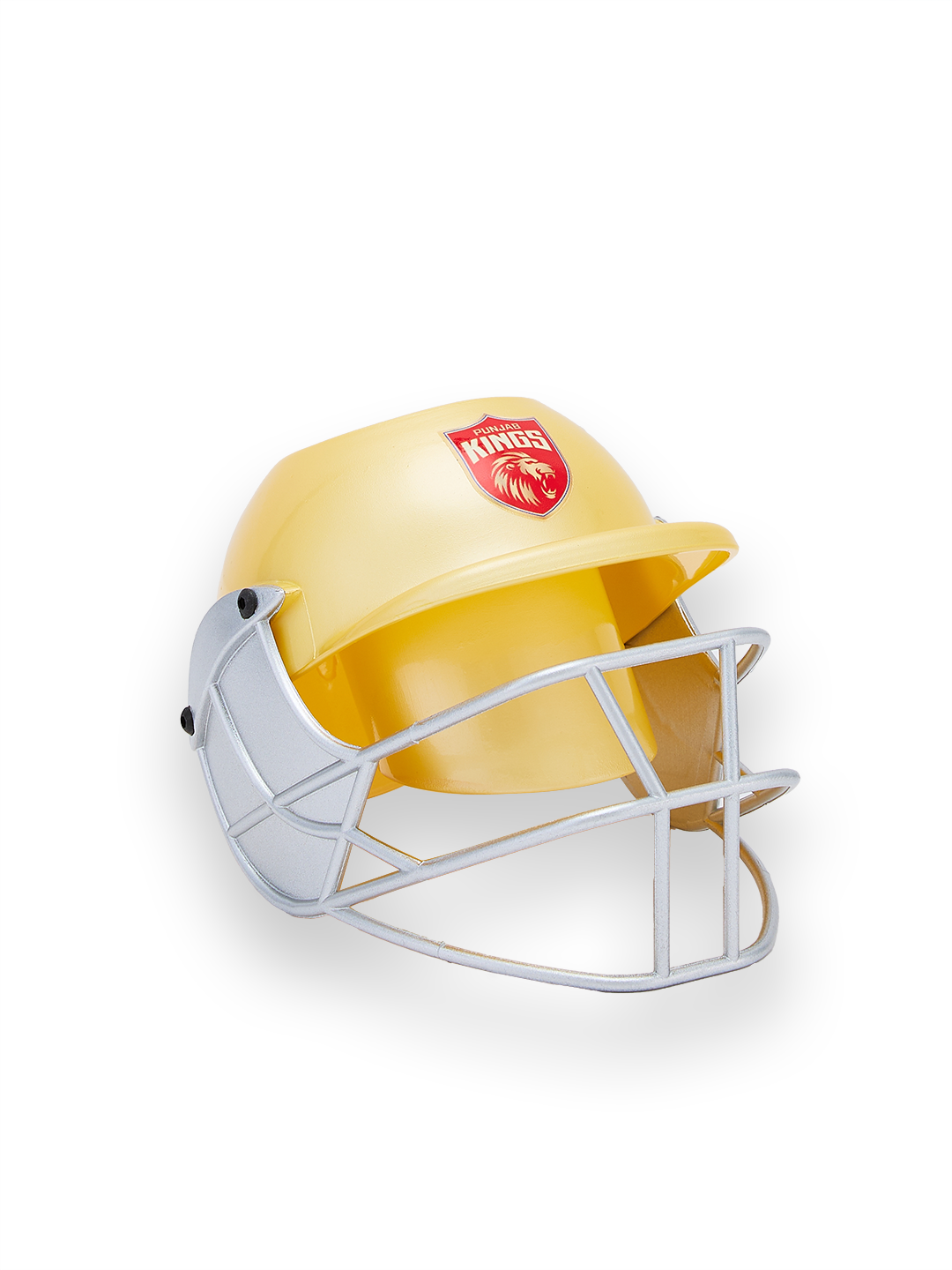 Punjab Kings Helmet Shaped Gold Logo Printed Pen and Pencil Stand, Pen Holder For Office and Home (7)