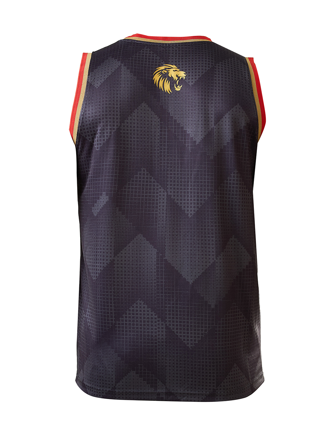 Punjab Kings Men Black and Red Printed Round Neck Sleeveless Polyester Vest (6)