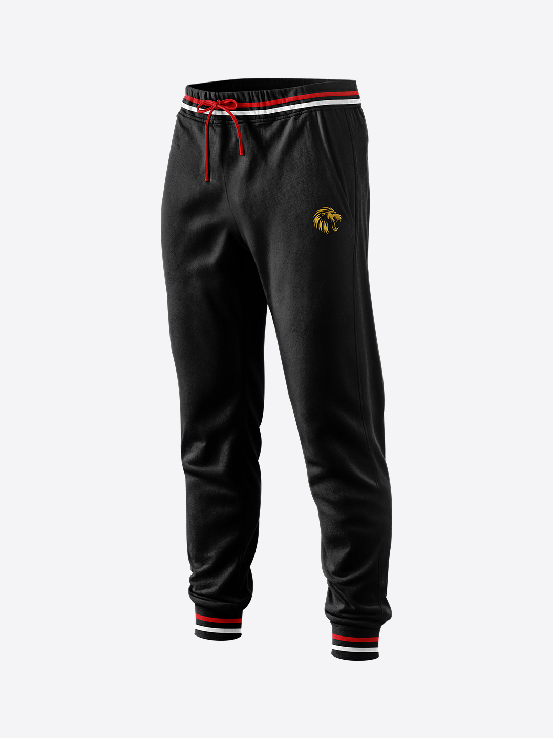 Men Black Logo Printed Mid-Rise Regular Fit Training Joggers