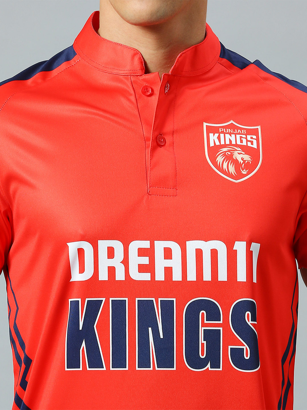 Dream11 Men Red Printed Half Sleeves Polo Collar Polyester T-Shirt (6)