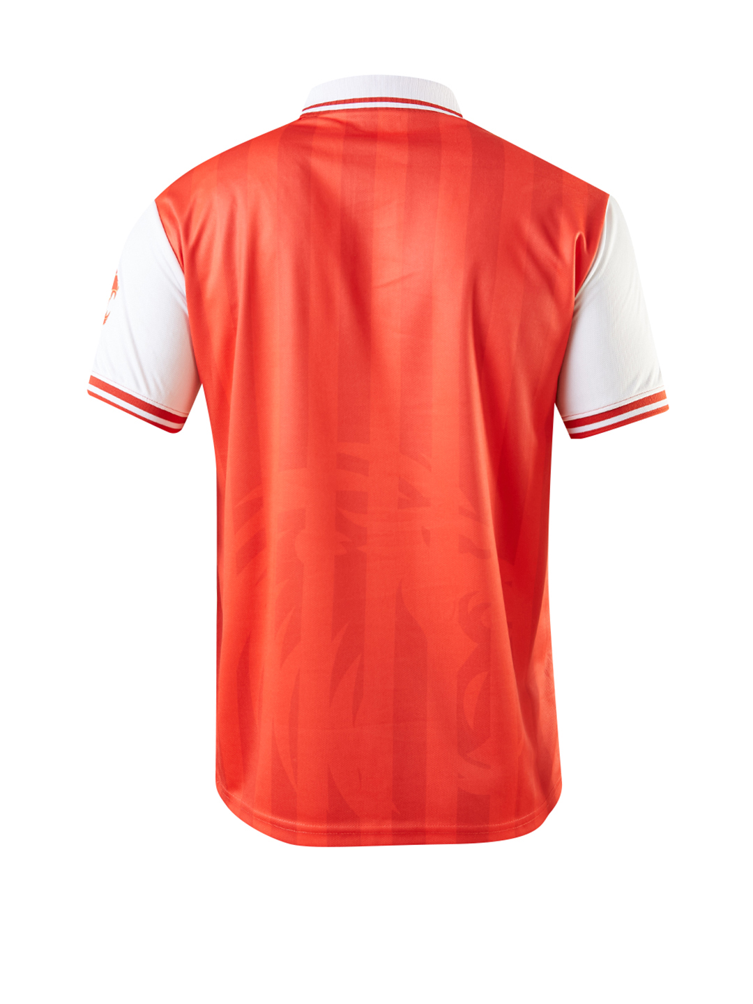 Punjab Kings Men Red and White Colourblocked Half Sleeves Polo Collar Polyester T-Shirt (7)