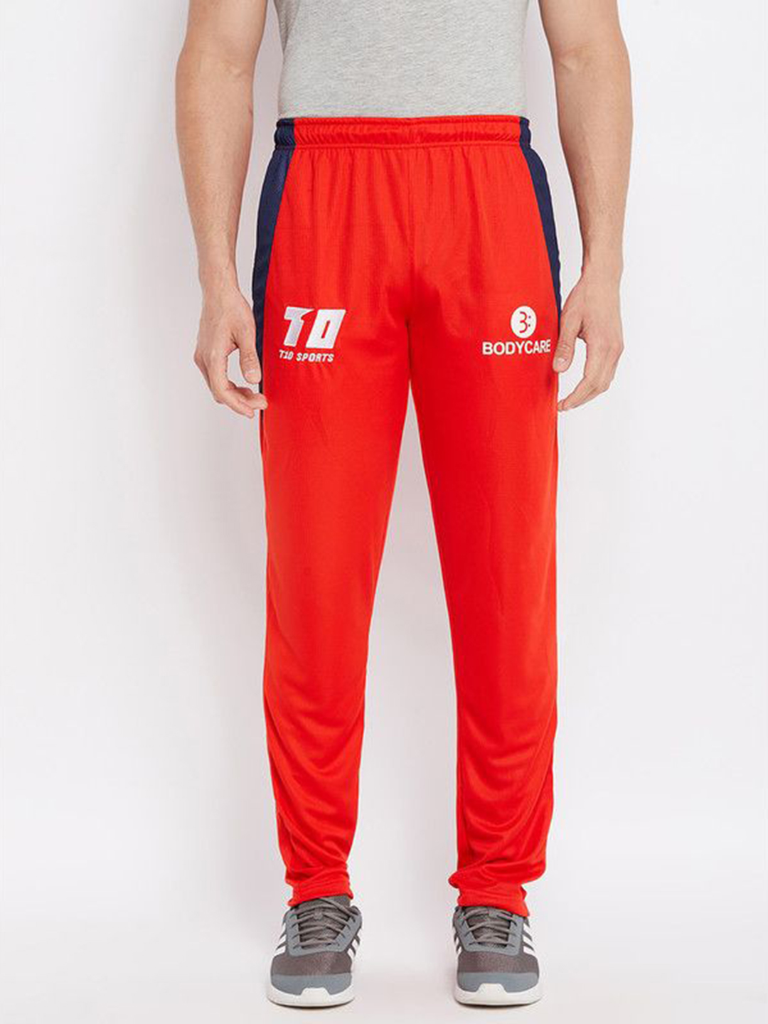 Punjab Kings Men red Printed Mid-Rise Polyester Official Training Trousers (1)