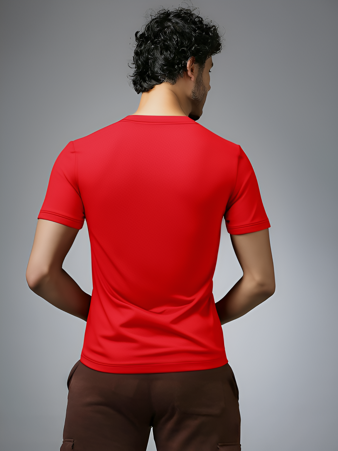 Punjab Kings Men Red Typography Printed Half Sleeves Round Neck Cotton T-Shirt (3)