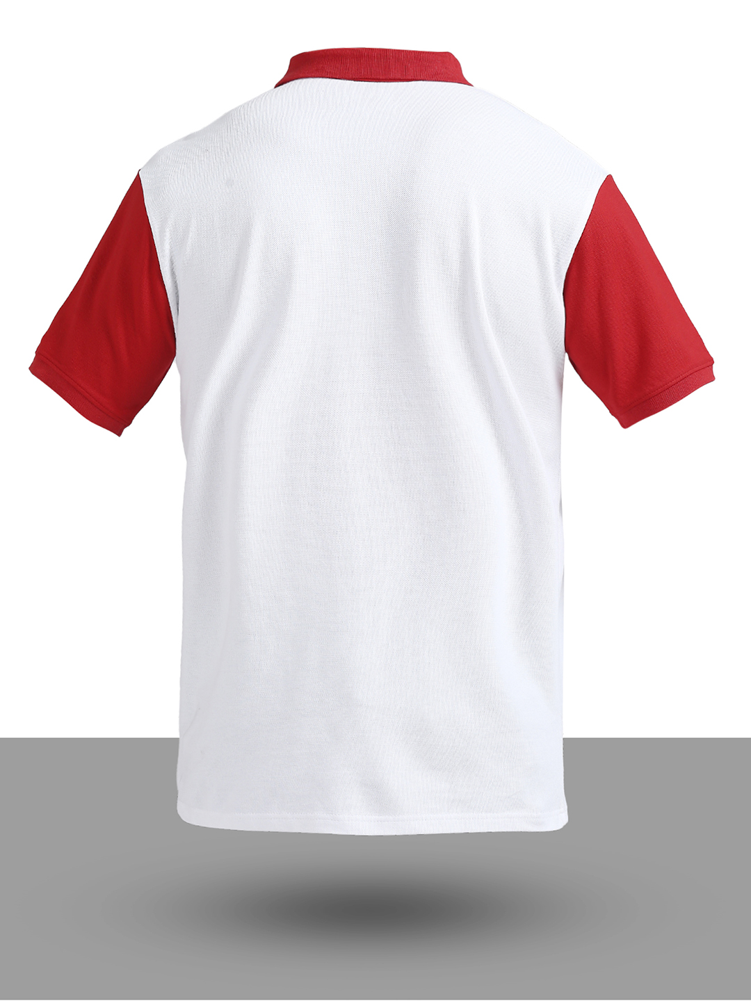 Punjab Kings Men White and Red Colourblocked Half Sleeves Polo Collar Cotton T-Shirt (8)