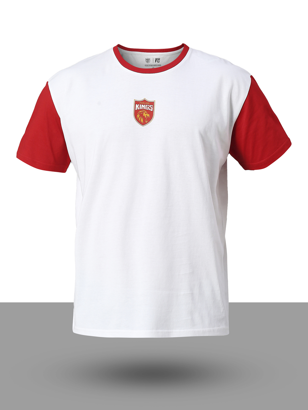 Punjab Kings Men White and Red Typography Printed Half Sleeves Round Neck Cotton Oversized T-Shirt (7)