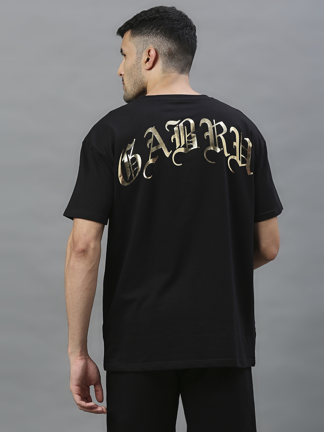Punjab Kings Men White Golden Foil Print Half Sleeves Round Neck Cotton T-Shirt (3)