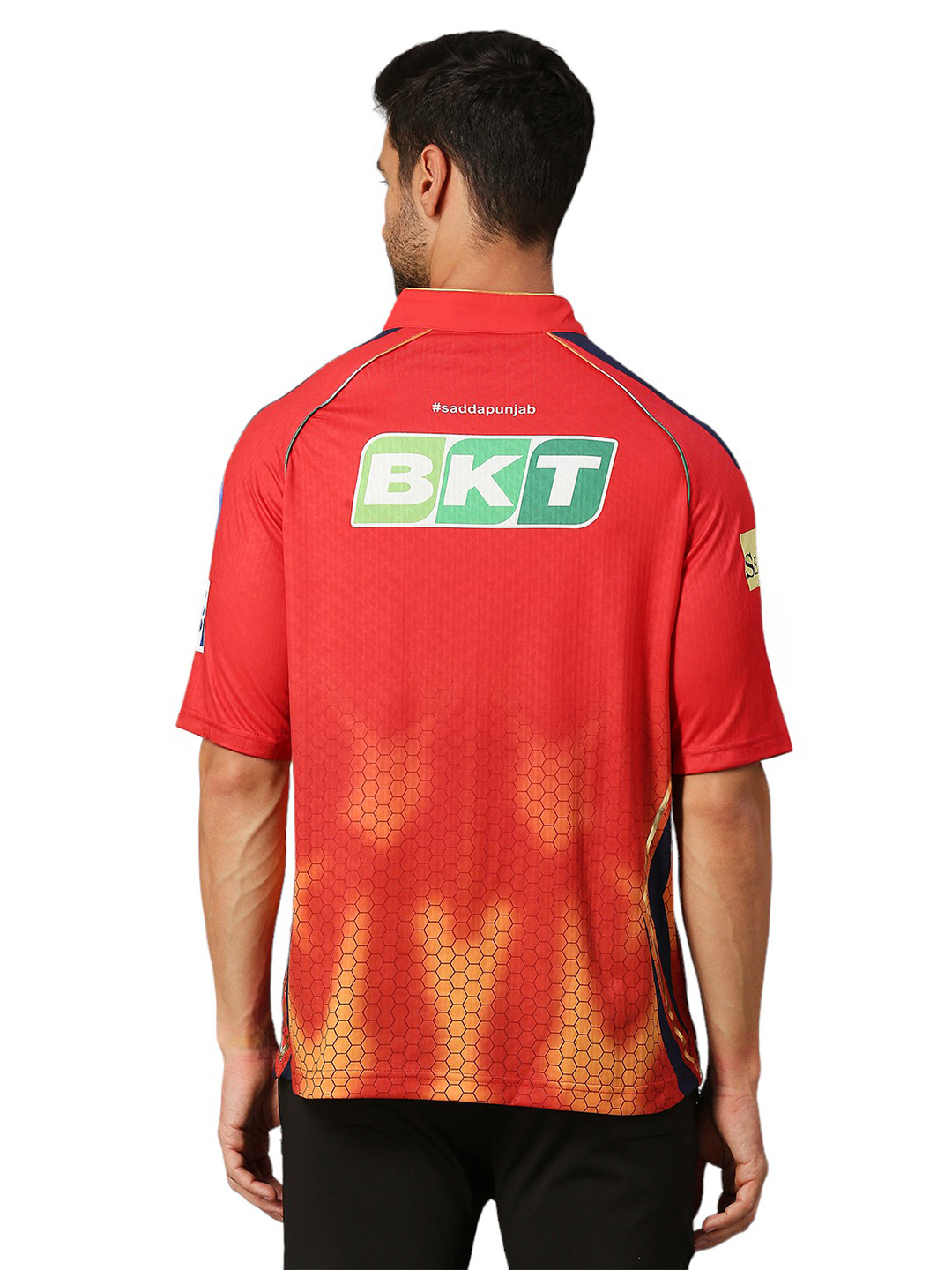 Punjab Kings Official Men's Replica Jersey 2025 in Premium Jacquard Fabric - Customised (6)